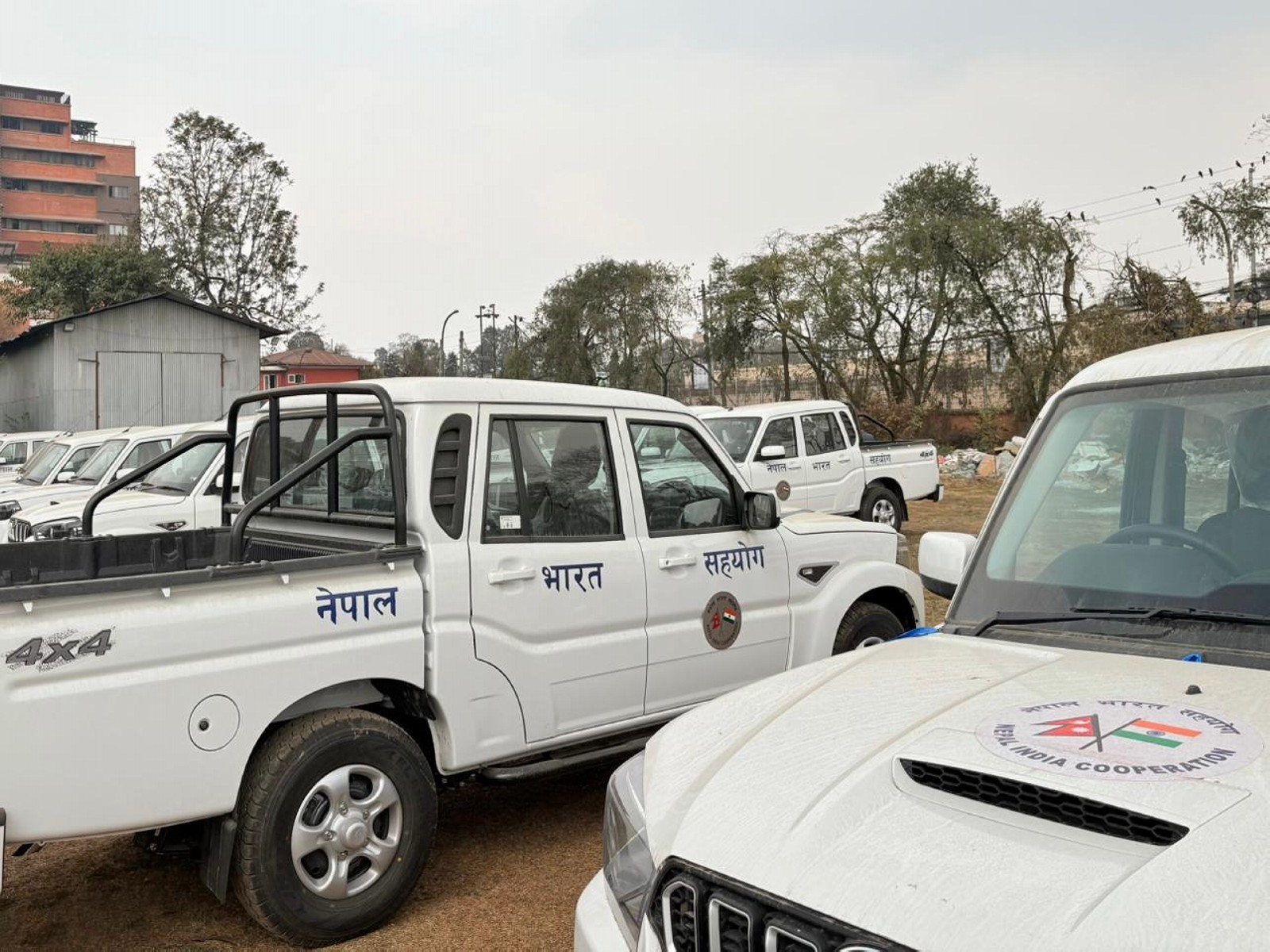 India provides vehicles as Nepal heads to landmark polls (Photo/ANI) India provides vehicles as Nepal heads to landmark polls (Photo/ANI)