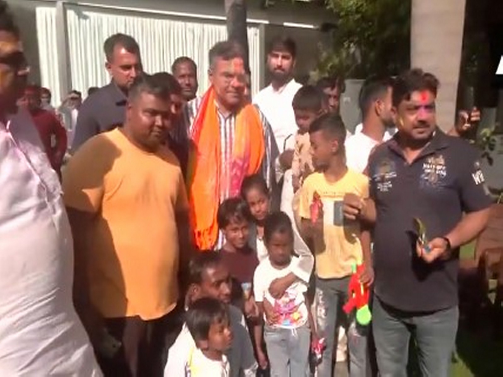 Visuals from Delhi Minister Parvesh Sahib residence (Photo/ANI) Visuals from Delhi Minister Parvesh Sahib residence (Photo/ANI)