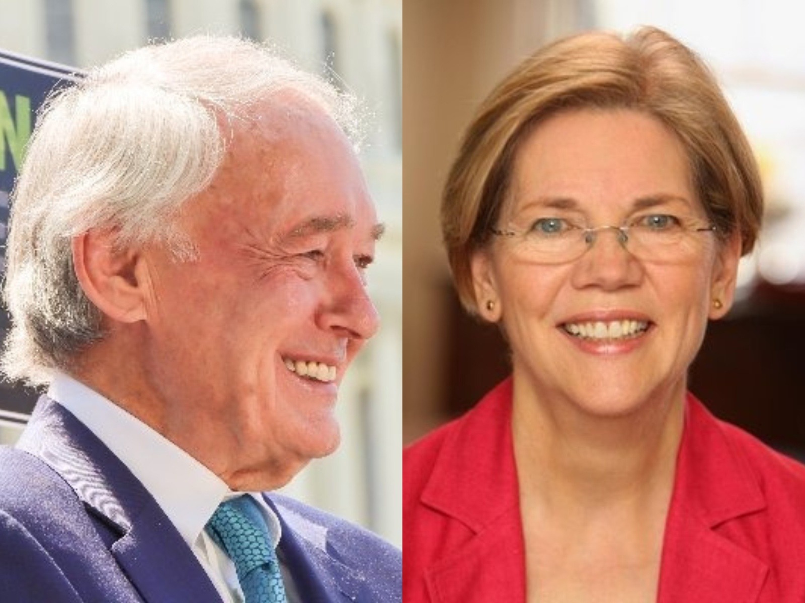 Left: US Senator Ed Markey and Right: US Senator Elizabeth Warren (Photo/X/@SenMarkey/@SenWarren)