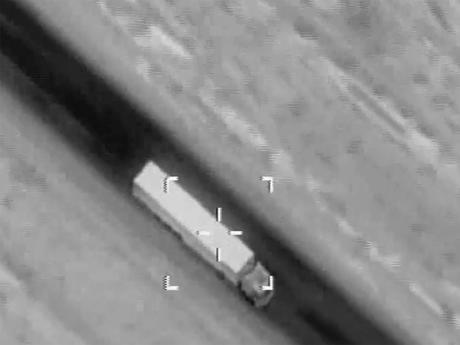 Drone Image of an Iranian asset prior to being bombed (Photo/@IAFsite) Drone Image of an Iranian asset prior to being bombed (Photo/@IAFsite)