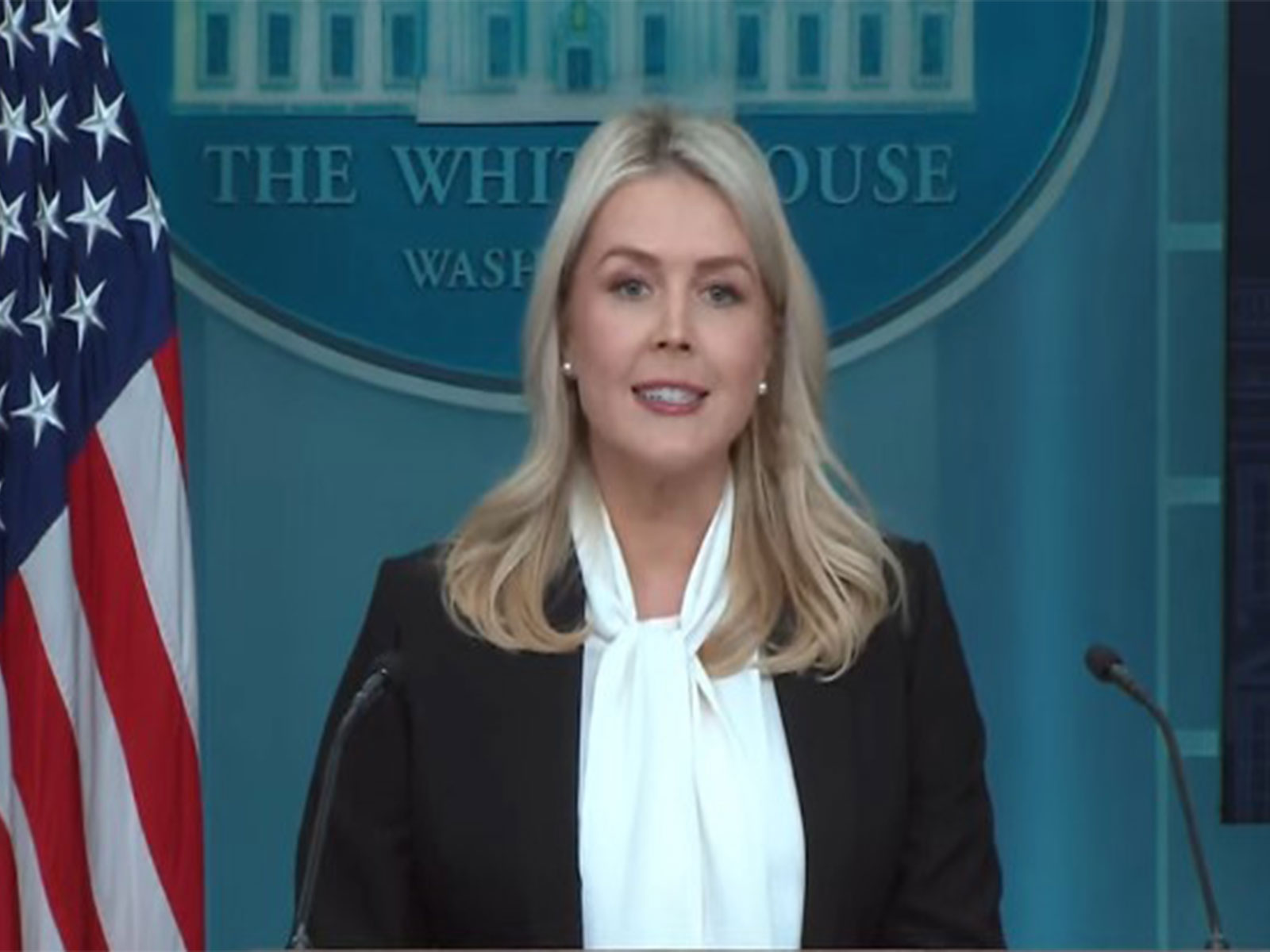 White House Press Secretary Karoline Leavitt addresses media in Washington DC on Operation Epic Fury. (Photo/ANI)