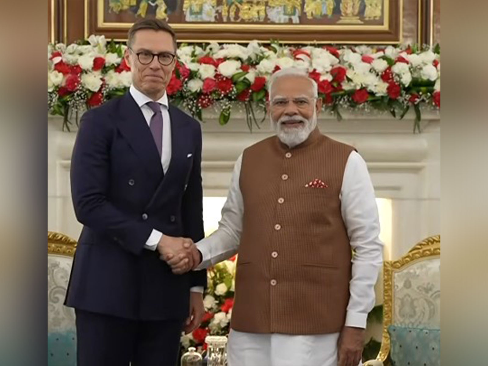  PM Modi holds bilateral meeting with Finland President Stubb at Hyderabad House (Photo/Youtube/NarendraModi)