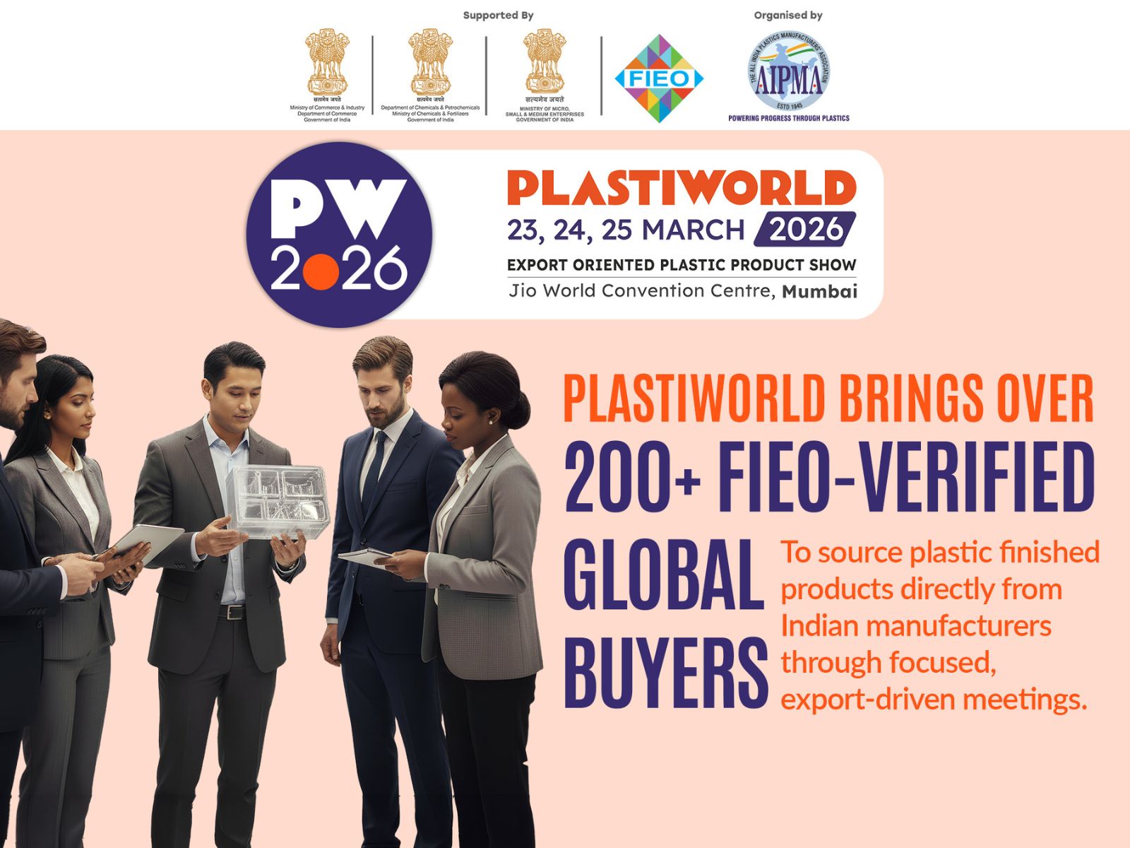 Global Buyers Verified by the Federation of Indian Export Organisations (FIEO) to Explore Sourcing Plastic Finished Products from India