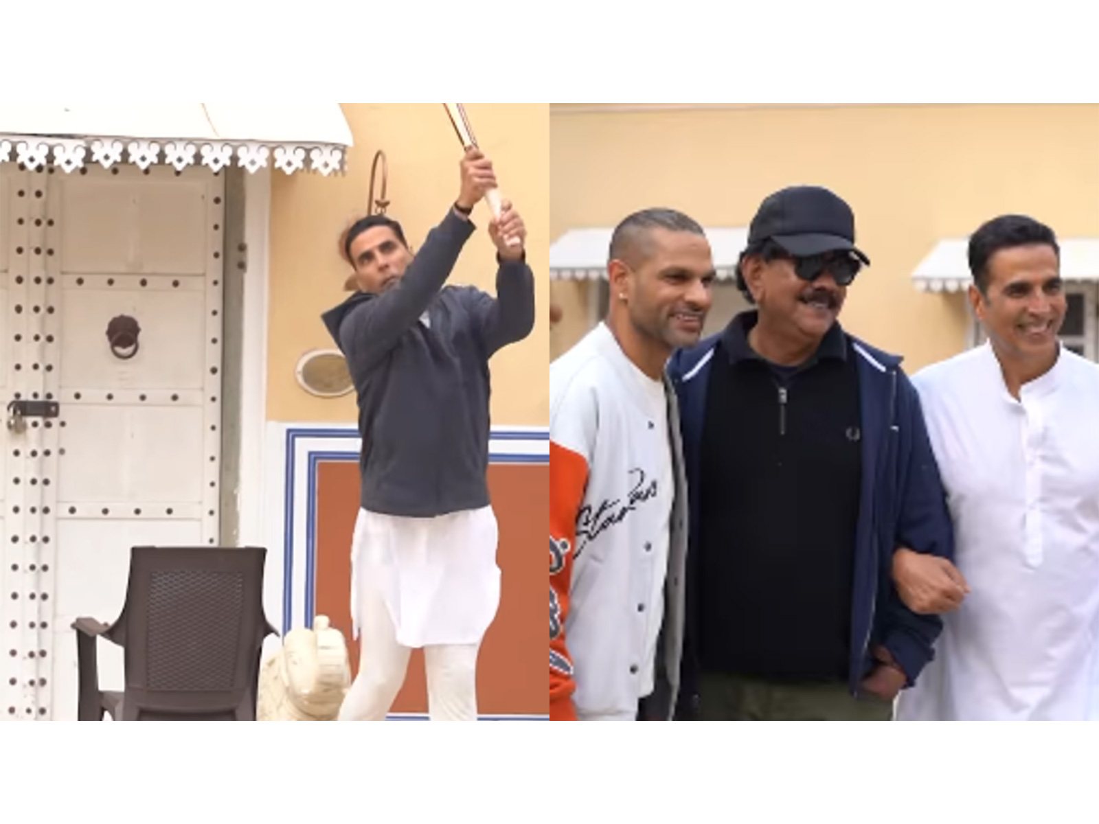 Akshay Kumar, Shikhar Dhawan and Priyadarshan (Photo/instagram/@balajimotionpictures)