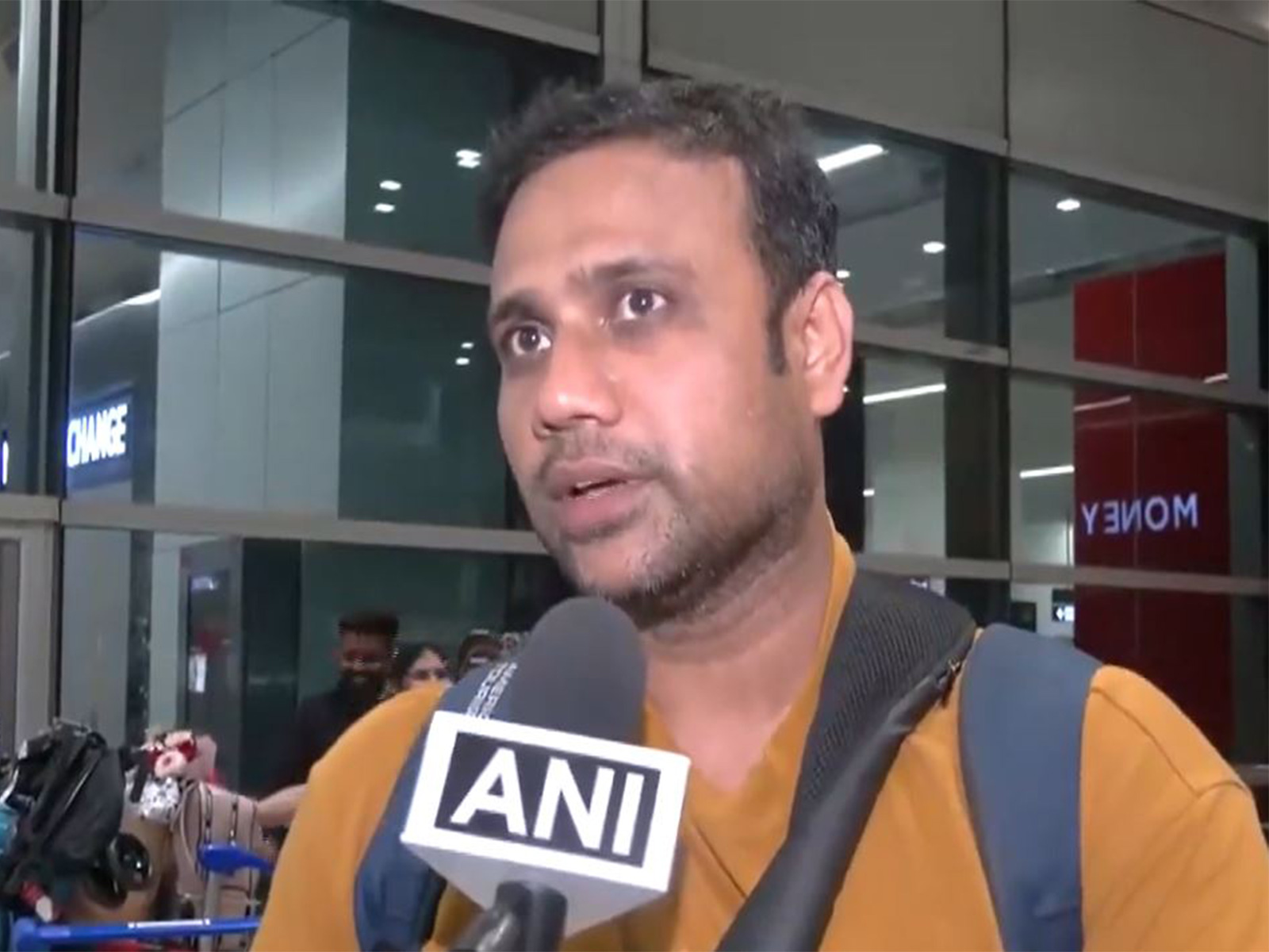A passenger at IGI Airport Rahul Ghosh (Photo/ANI)