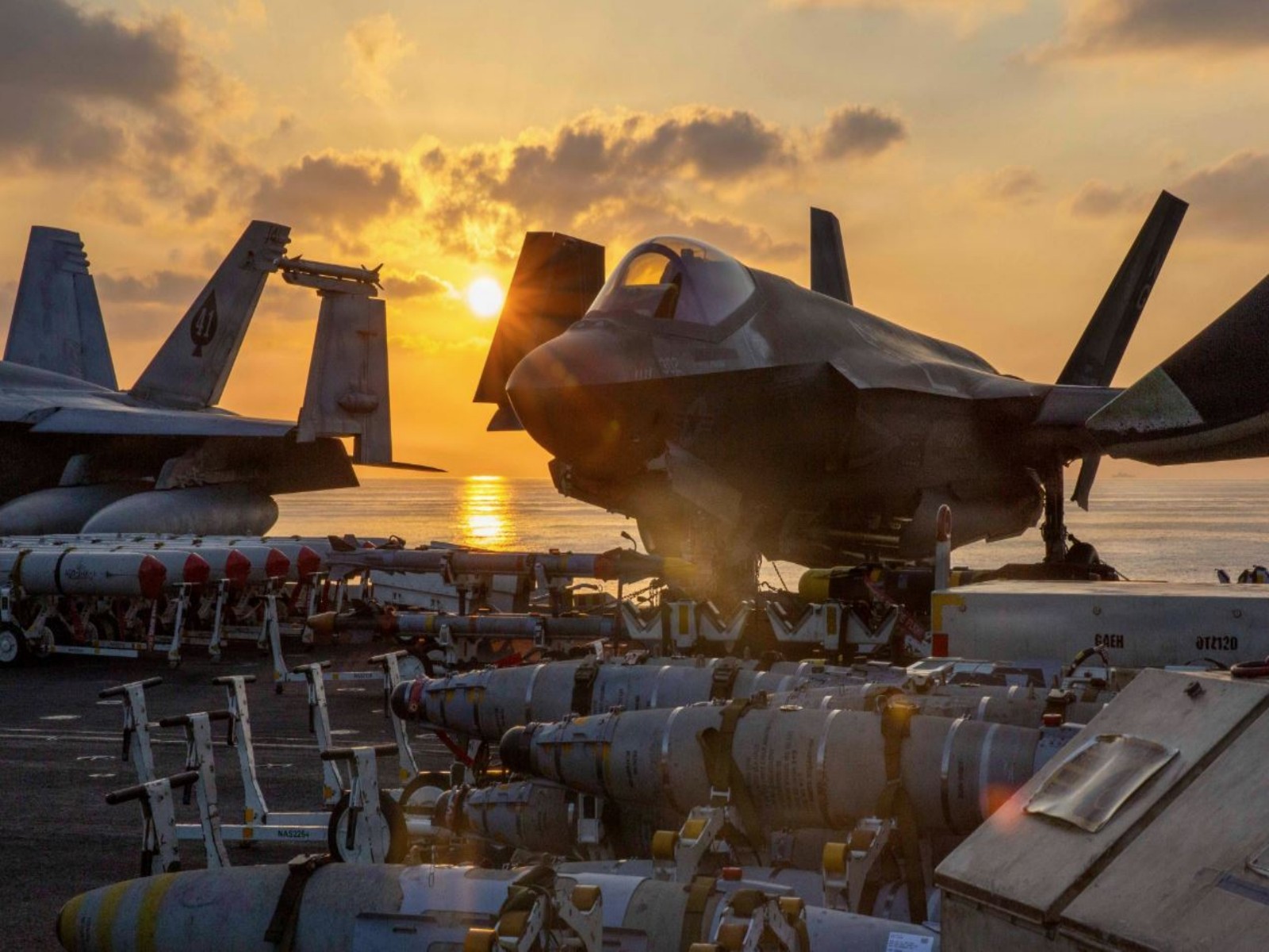 Visuals from the US' Gerald R. Ford Carrier Strike Group (Photo/CENTCOM)