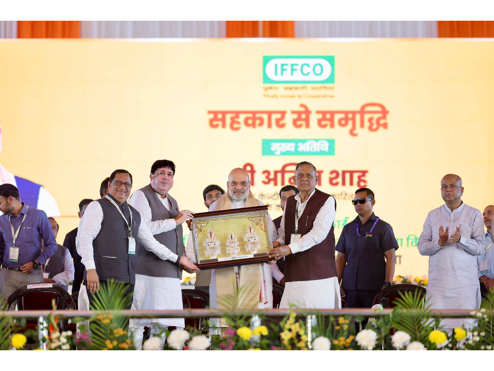 Union Home and Cooperation Minister Amit Shah at the event (photo/ANI) Union Home and Cooperation Minister Amit Shah at the event (photo/ANI)