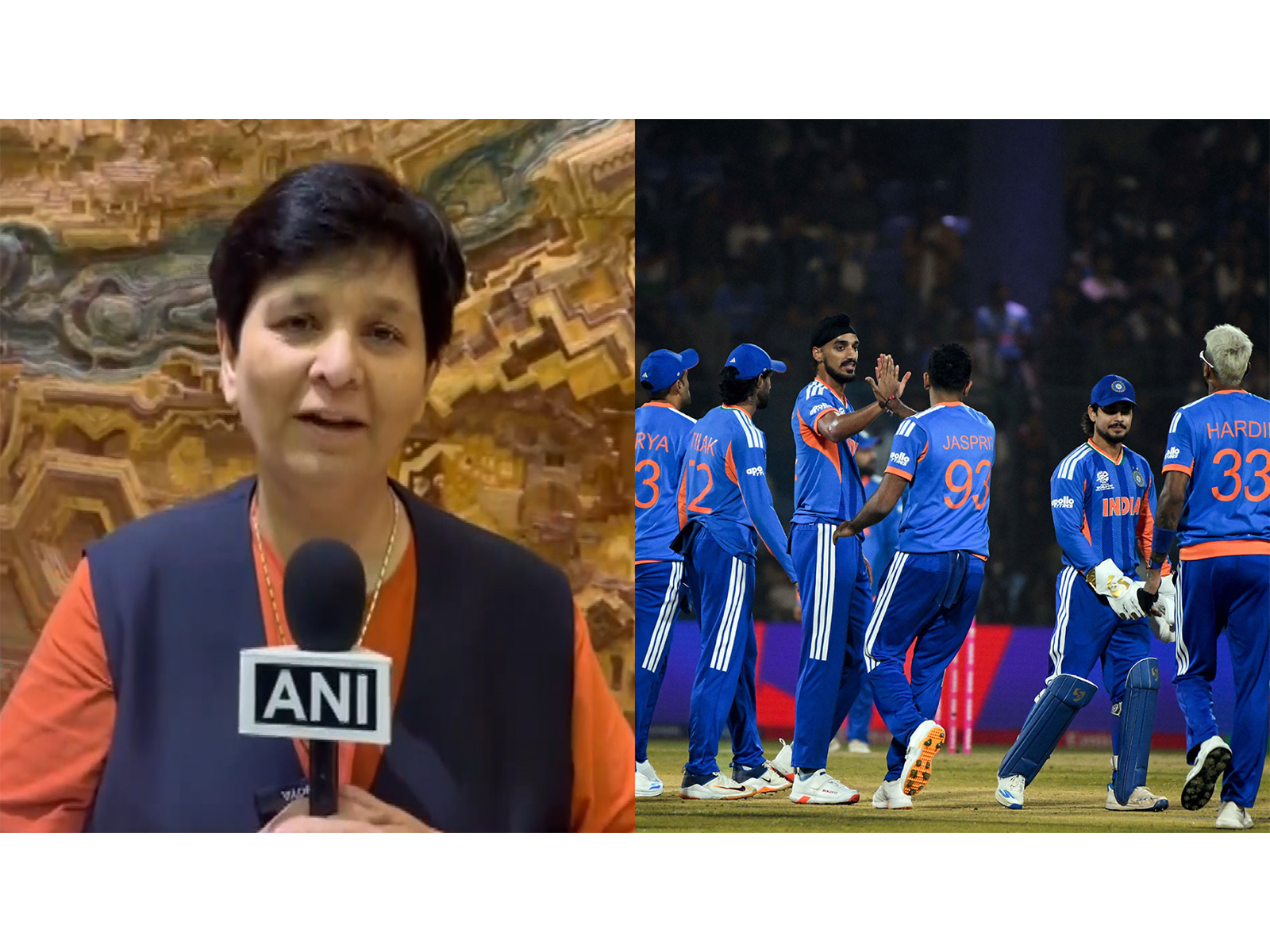 Falguna Phathak, Team India (Photos/ANI)