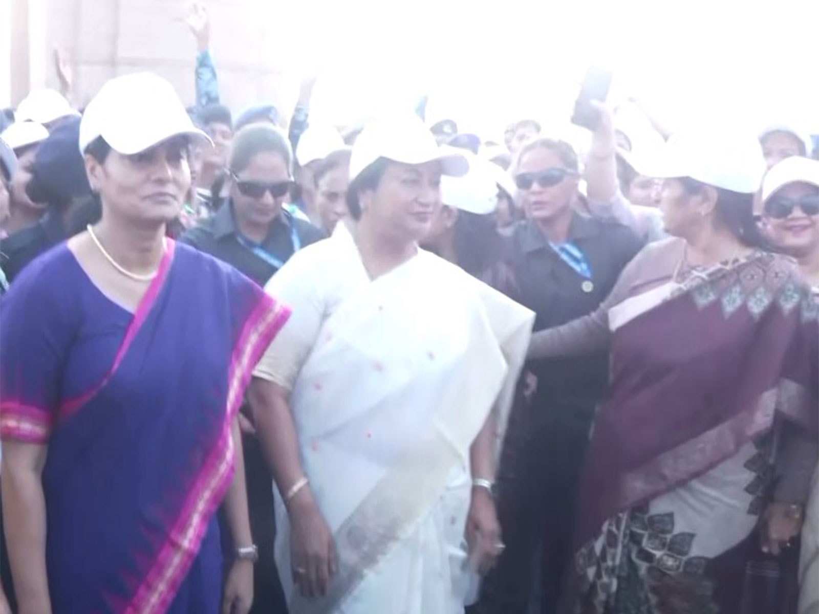 Delhi CM Rekha Gupta participate in Shakti Walk (Photo: ANI)