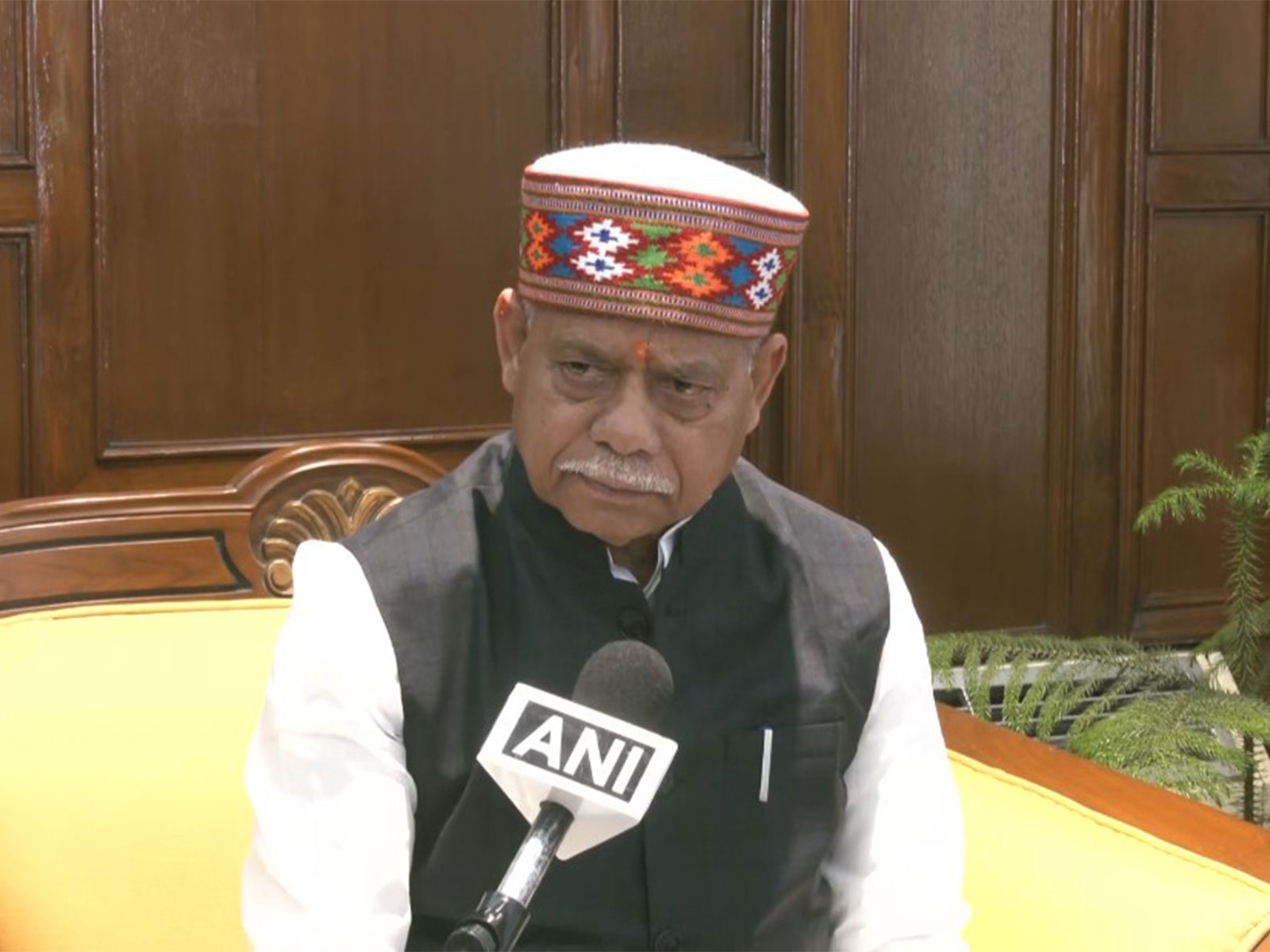 Outgoing Himachal Pradesh Governor Shiv Pratap Shukla (Photo/ANI)