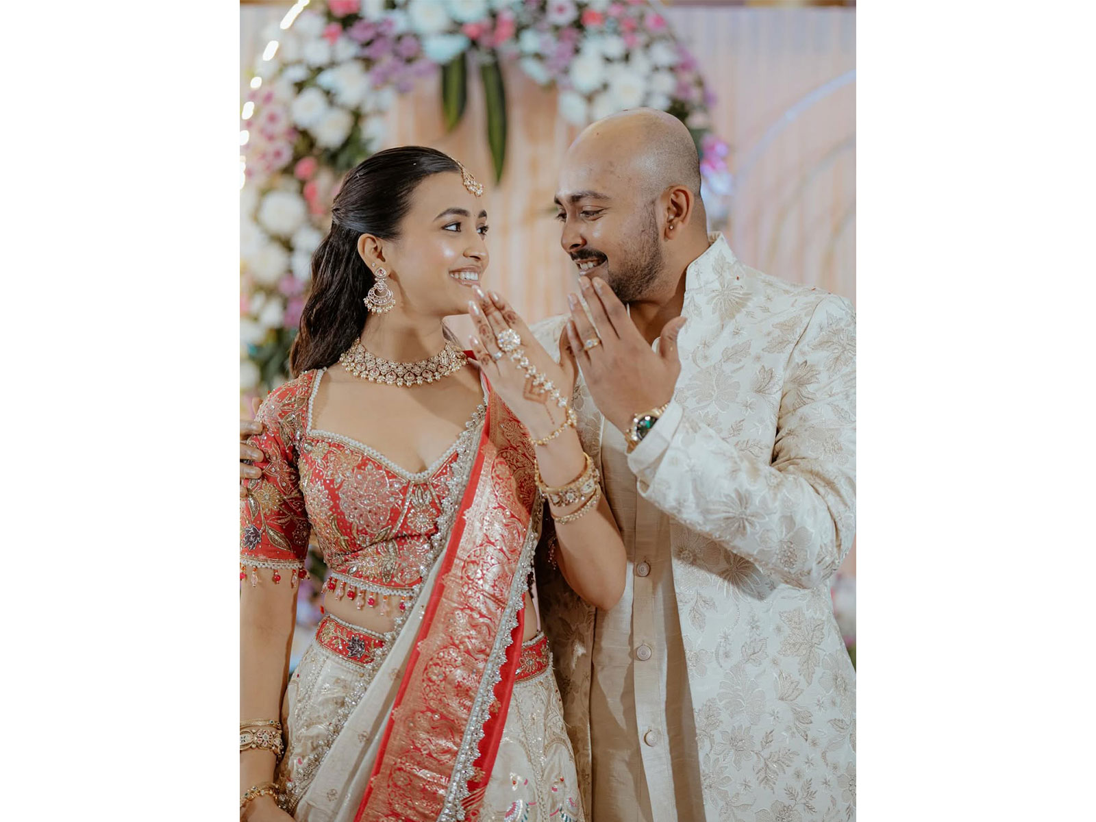 Cricketer Prithvi Shaw with his fiance (Image source: Instagram handle of Prithvi)