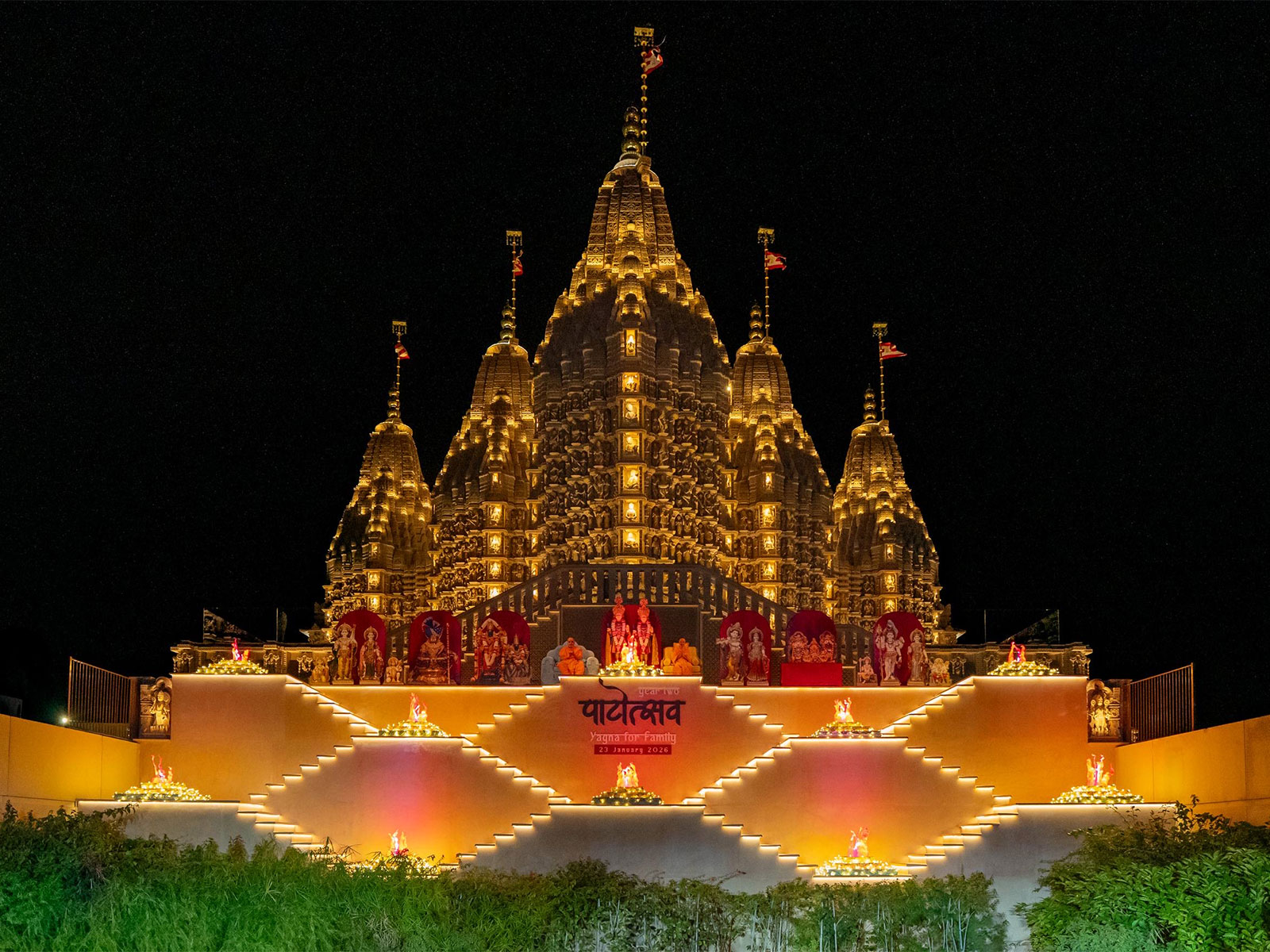 BAPS Hindu Mandir Abu Dhabi (Photo: X@AbuDhabiMandir)