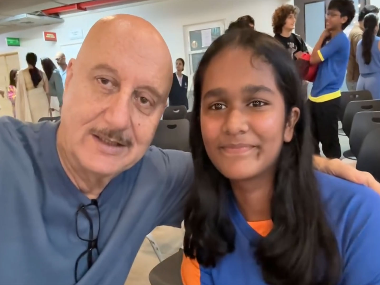 Anupam Kher attends Satish Kaushik's daughter's school play (Photo/Instagram@ anupampkher's profile picture anupampkher)