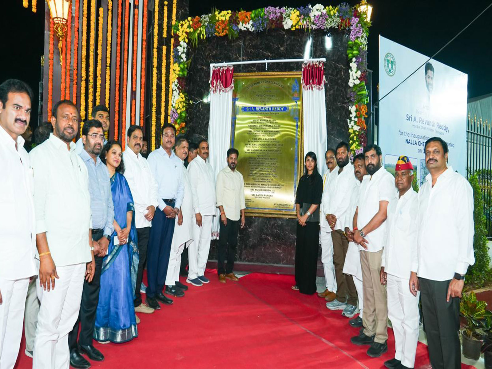 Telangana: CM Revanth Reddy inaugurates rejuvenated Nalla Cheruvu in Kukatpally