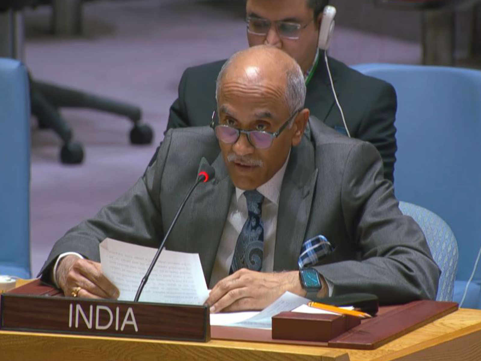  Permanent Representative Ambassador Harish Parvathaneni  (Photo/ANI)
