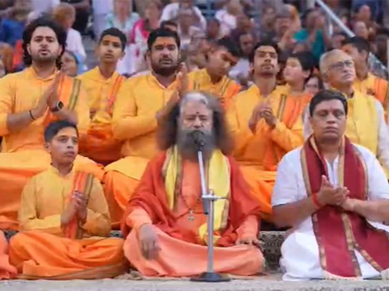 Yoga Festival at Parmarth Niketan Ashram in Rishikesh (Photo/ANI) Yoga Festival at Parmarth Niketan Ashram in Rishikesh (Photo/ANI)