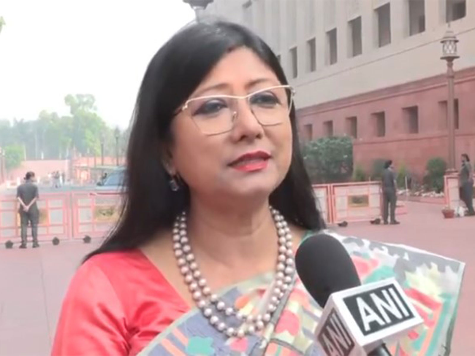 Jharkhand Mukti Morcha (JMM) MP Mahua Maji (Photo/ANI)