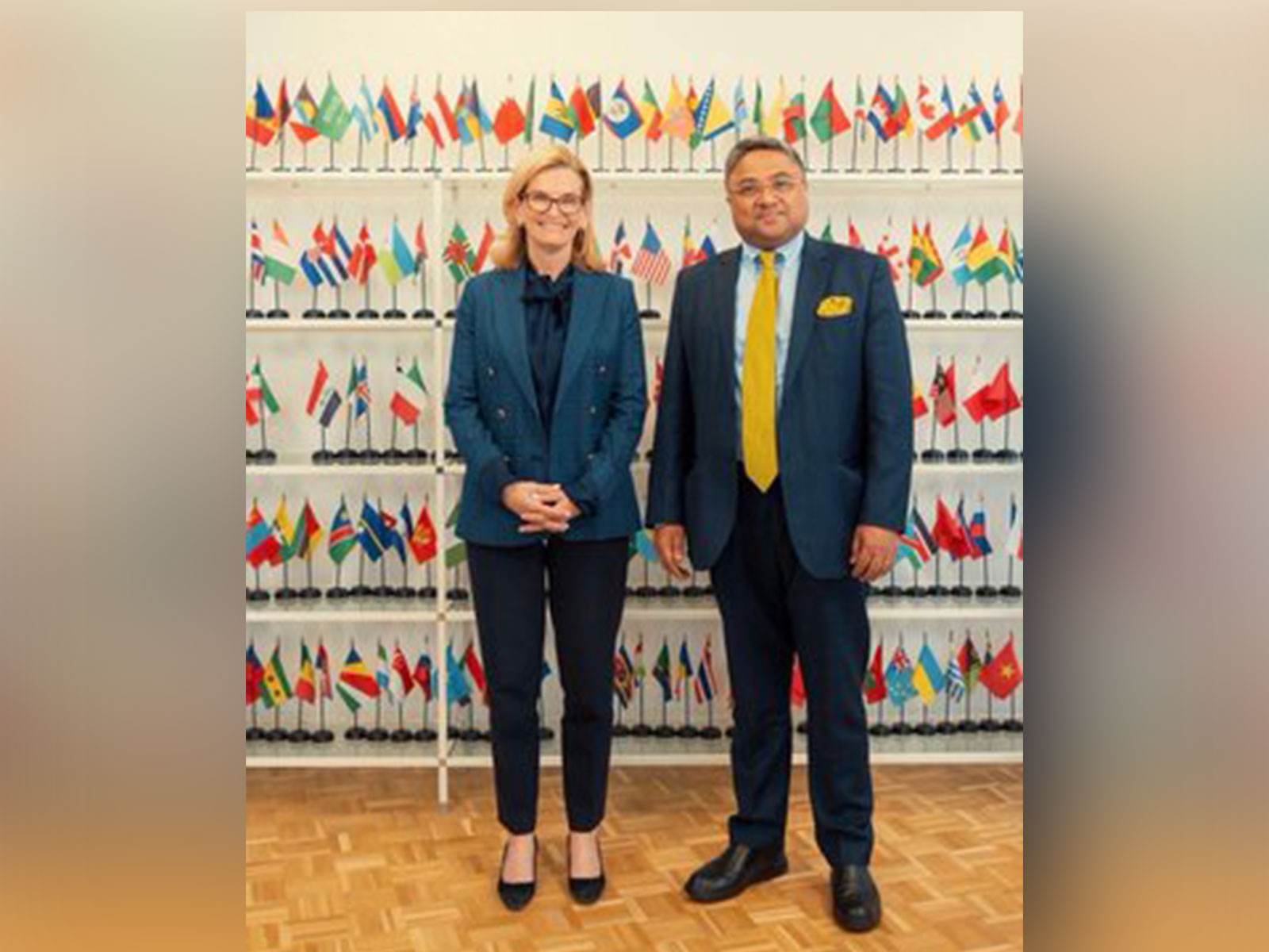  Ambassador Sibi George, Secretary (West) met with Secretary General of the International Telecommunication Union Doreen Bogdan-Martin (Photo/@MEAIndia)