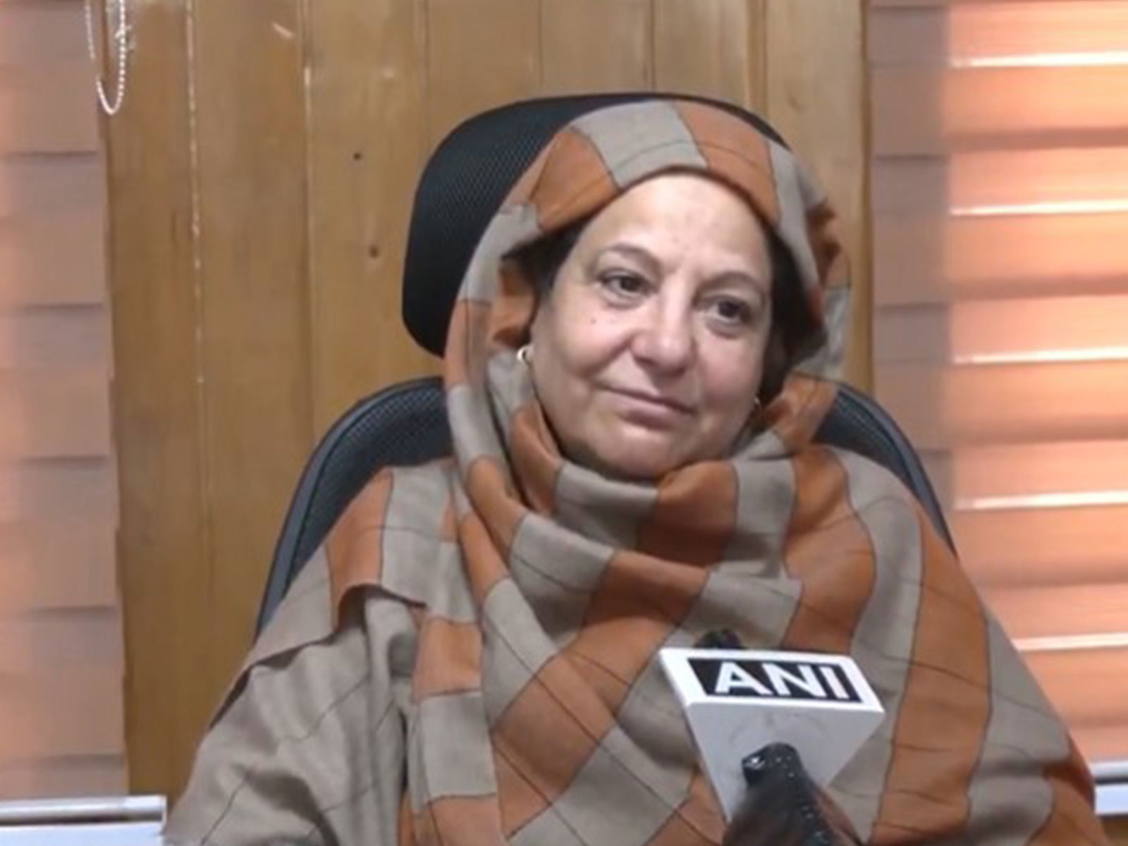 Director of the Department of Floriculture, Gardens & Parks in Kashmir Mathoora Masoom(Photo/ANI)