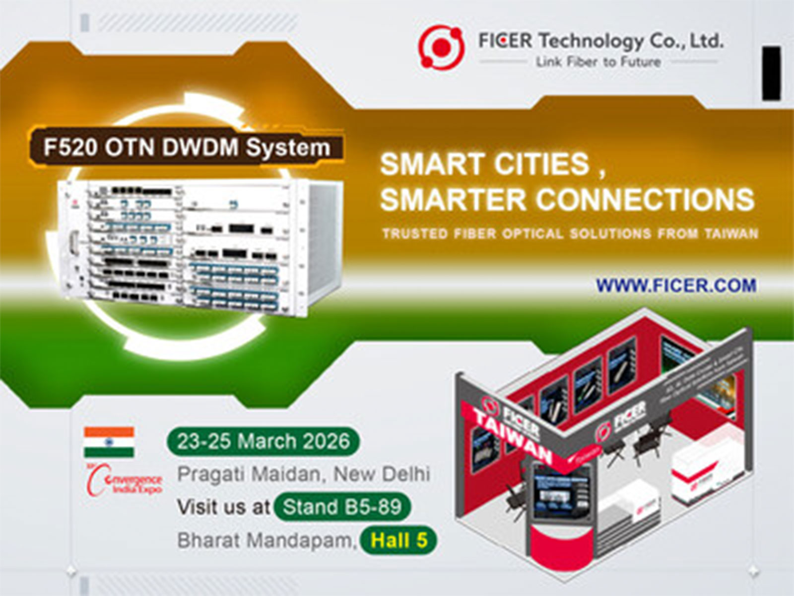 FICER Empowers Digital India: Smart Cities, Smarter Connections at Convergence India 2026 FICER Empowers Digital India: Smart Cities, Smarter Connections at Convergence India 2026