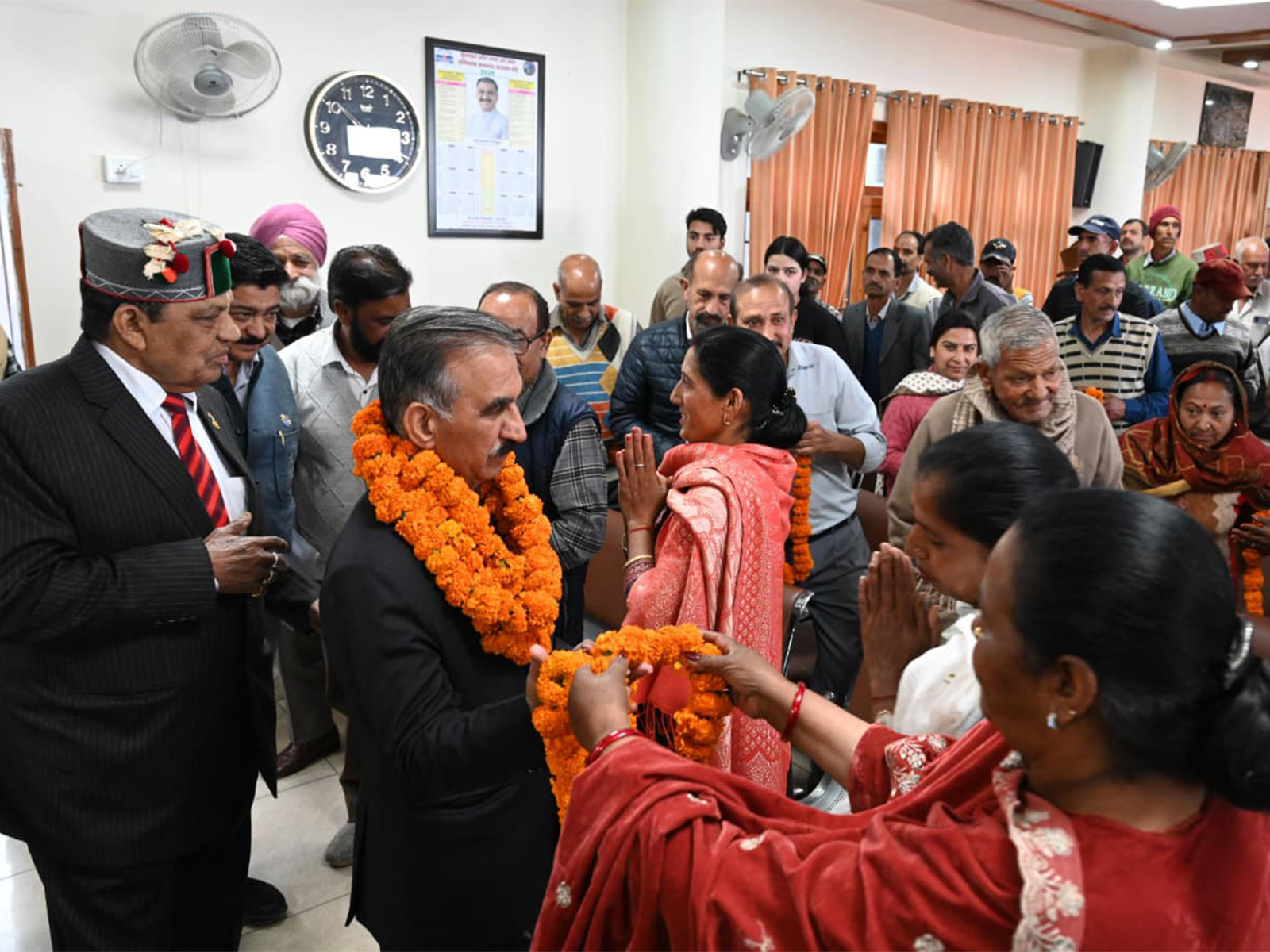 Himachal Pradesh CM Sukhvinder Singh Sukhu at IGMC Shimla (Photo/ANI)