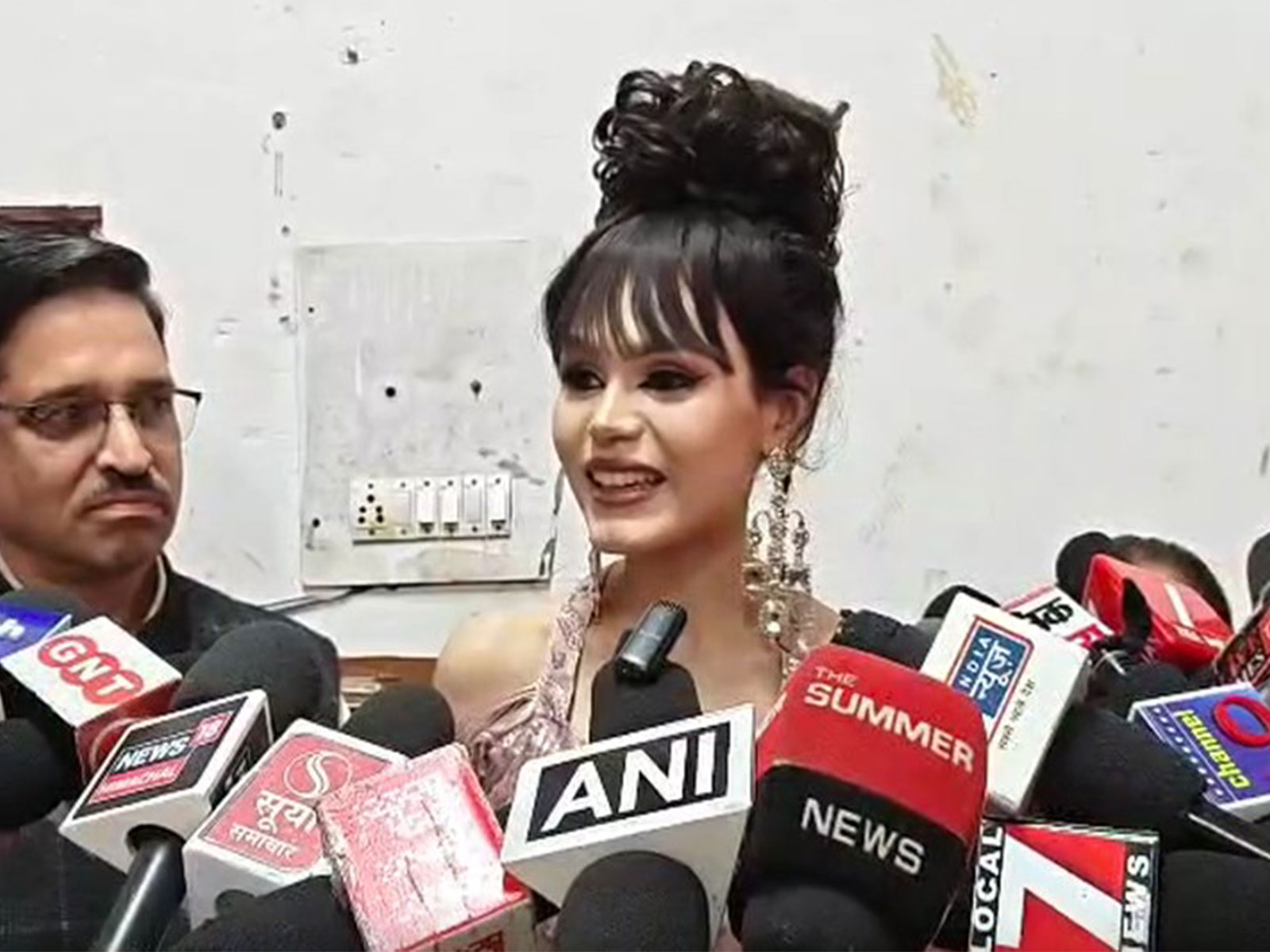 Tourism Ambassador to the Government of Himachal Pradesh and Miss Earth India 2022, Vanshika Parmar (Photo/ANI)