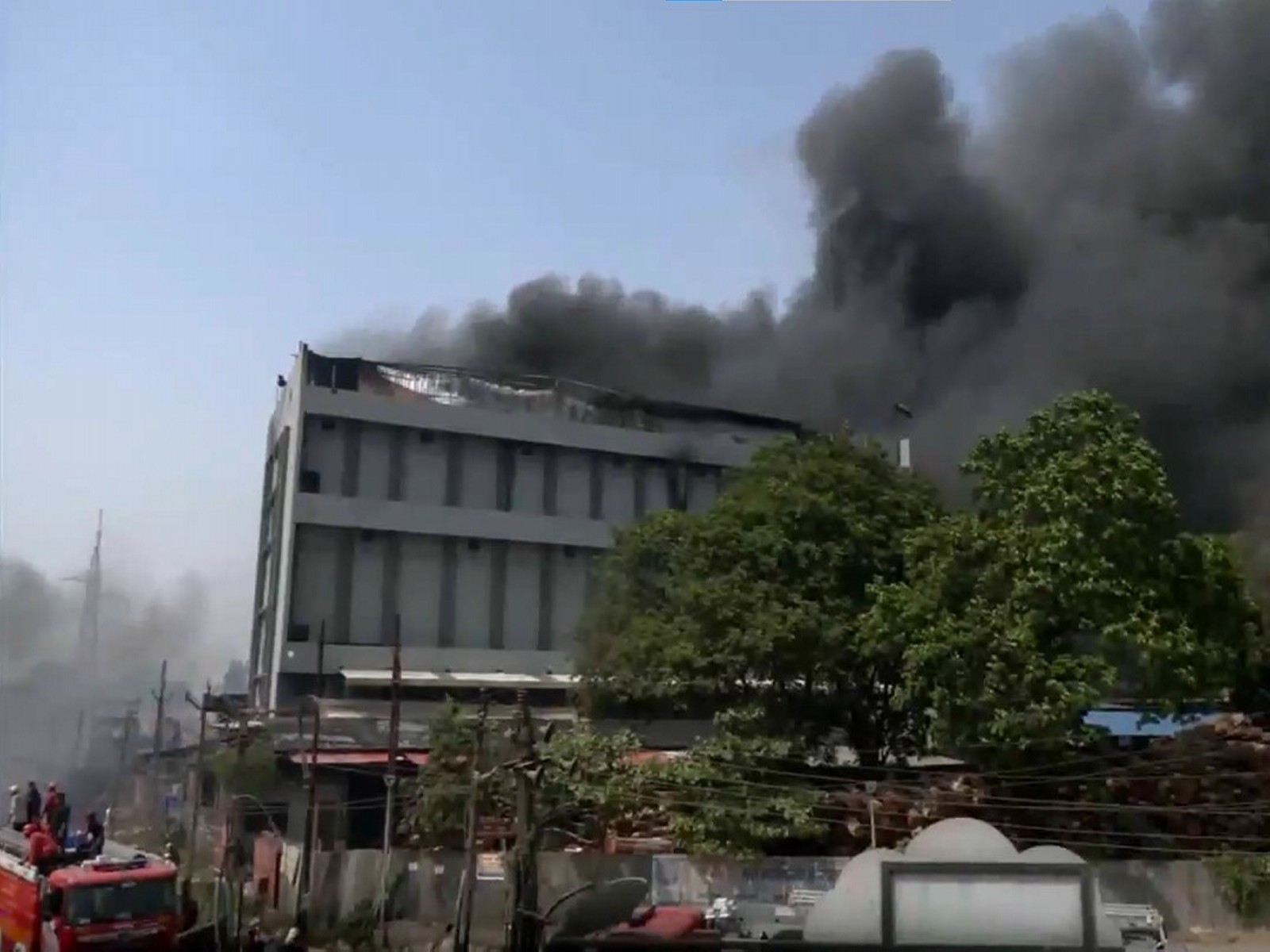 Fire Erupts at chemicals factory in Surat (Photo/ANI)