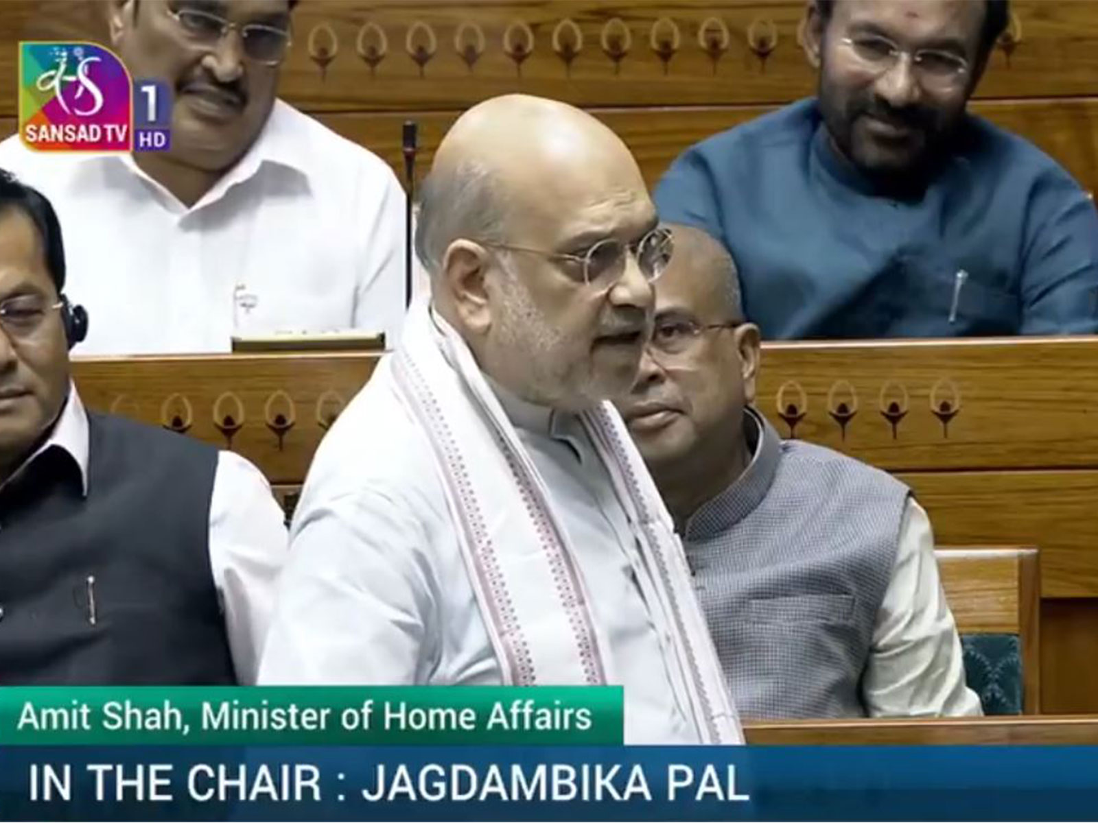 Union Home Minister Amit Shah (Photo/Sansad TV)
