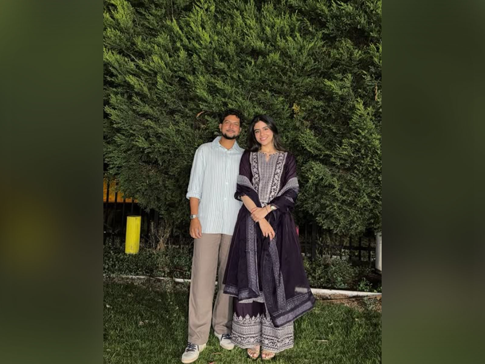 Kuldeep Yadav with fiancee Vanshika (Photo/Instagram/@kuldeep_18) Kuldeep Yadav with fiancee Vanshika (Photo/Instagram/@kuldeep_18)