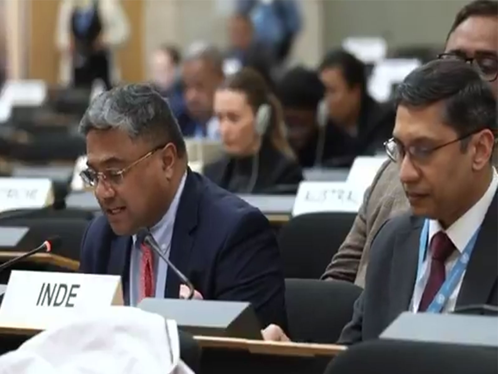 Ministry of External Affairs Secretary (West) Sibi George (Photo: X@IndiaUNGeneva)