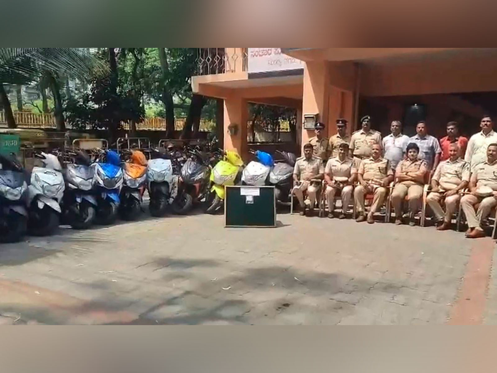 Mandya police seizes 27 stolen bikes (Photo/ANI)