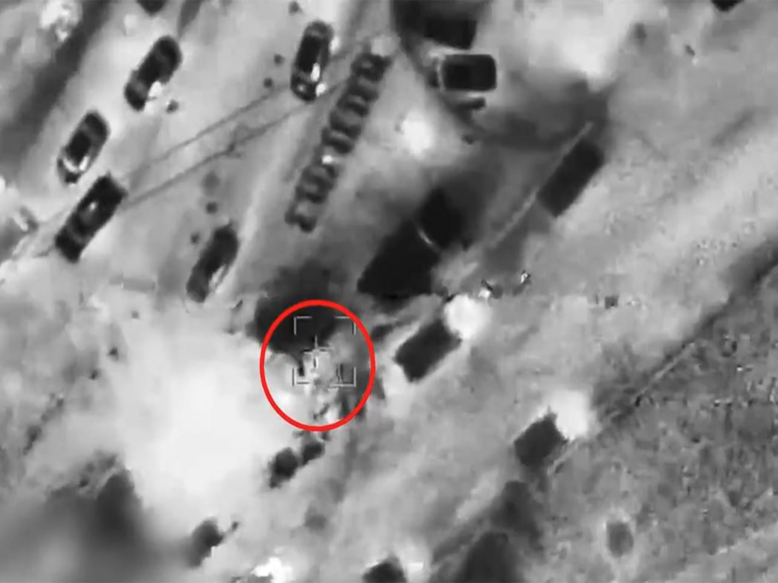 An Iranian asset prior to being bombed by Israel Air Force (Photo/@IAFsite)