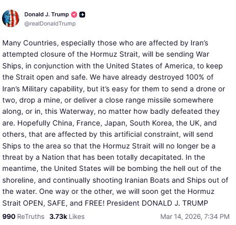 US will bomb the hell out of the shoreline: Trump on conflict&hellip;