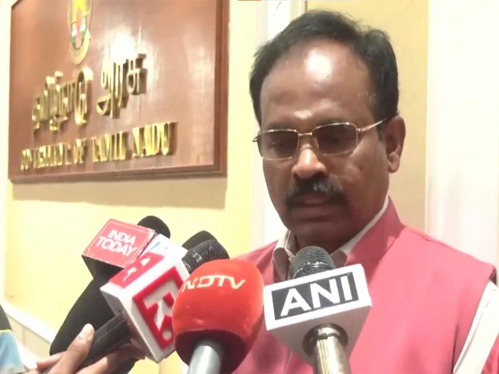 Tamil Nadu: State-level Co-ordinator for Petroleum and Gas between the state and central government, Annadurai (Photo/ANI)