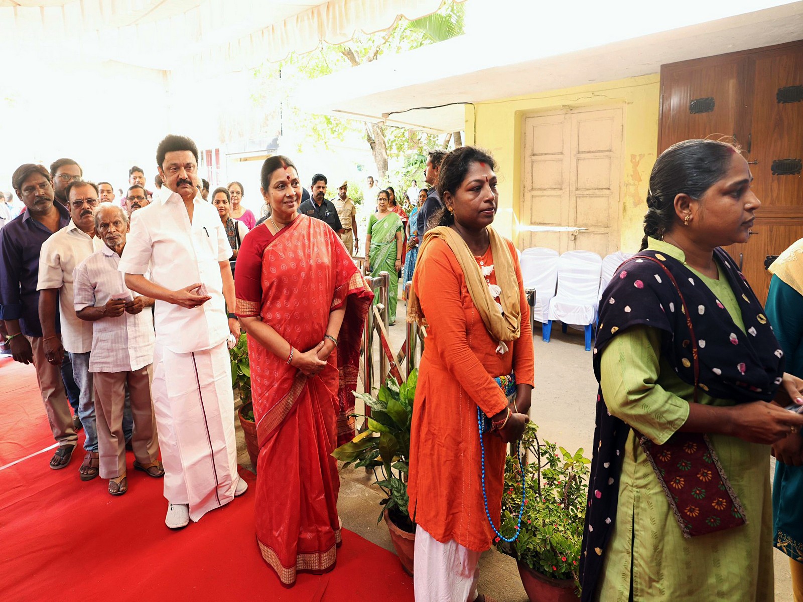 A file photo of MK Stalin at a polling station in Tamil Nadu (Photo/ANI)