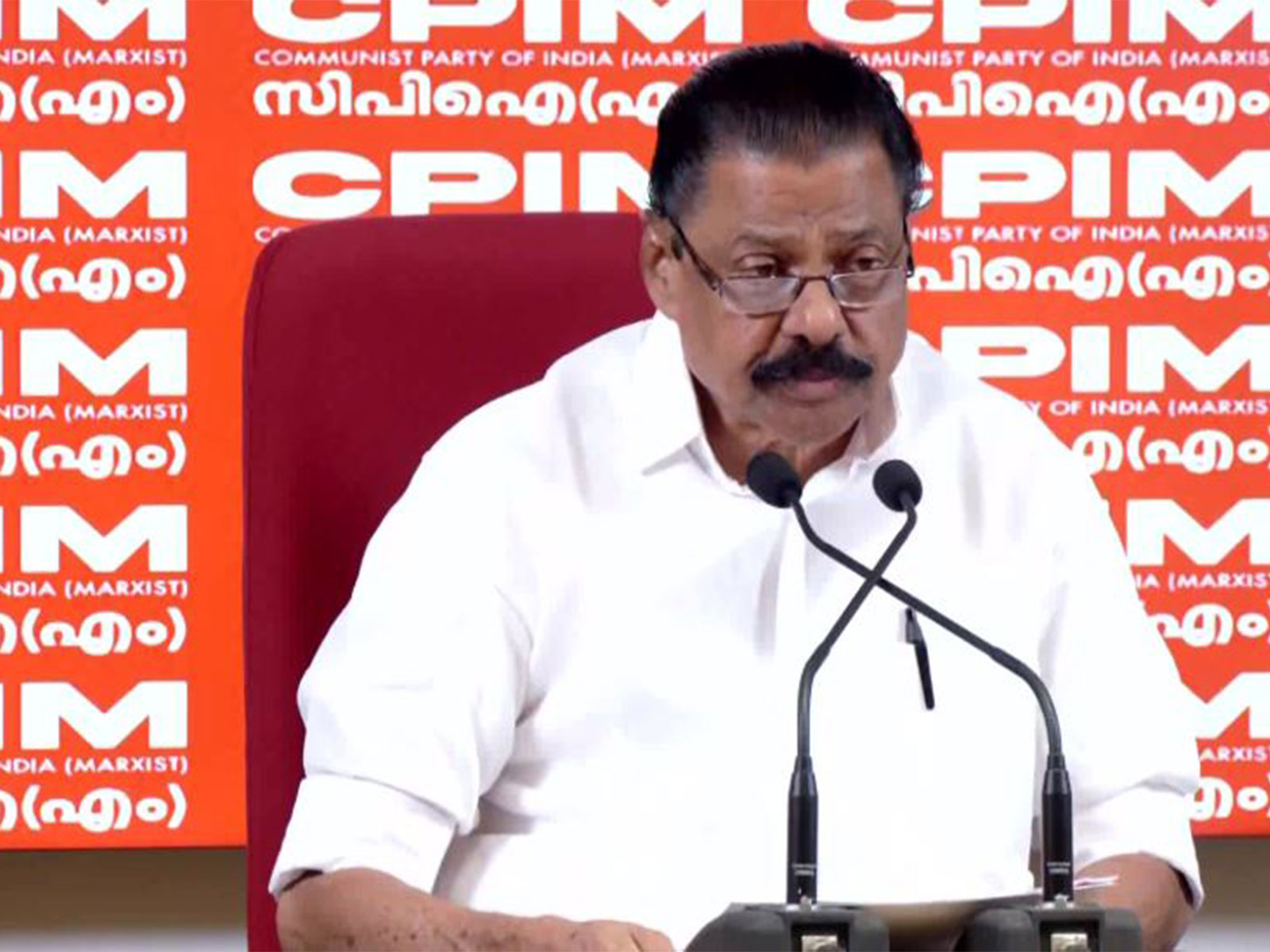 CPI(M) State Secretary MV Govindan (Photo/ANI)