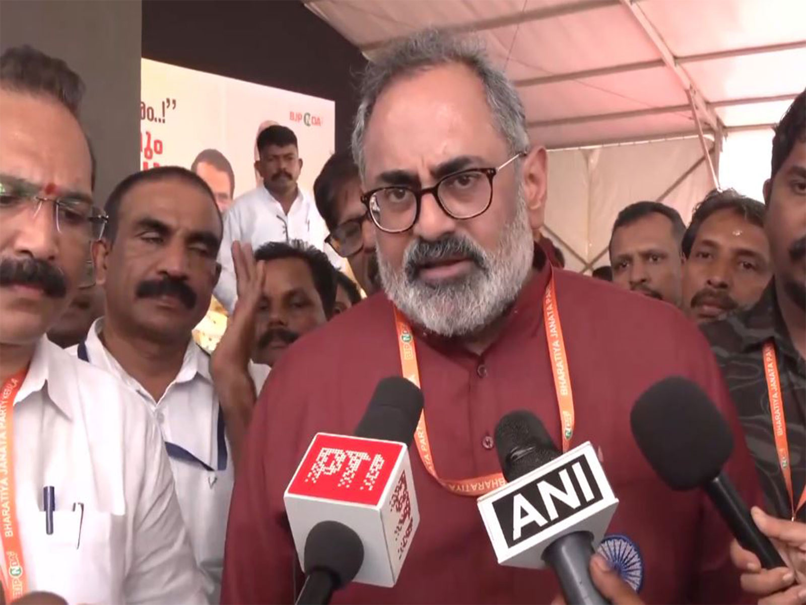 Kerala BJP President Rajeev Chandrasekhar (Photo/ANI)