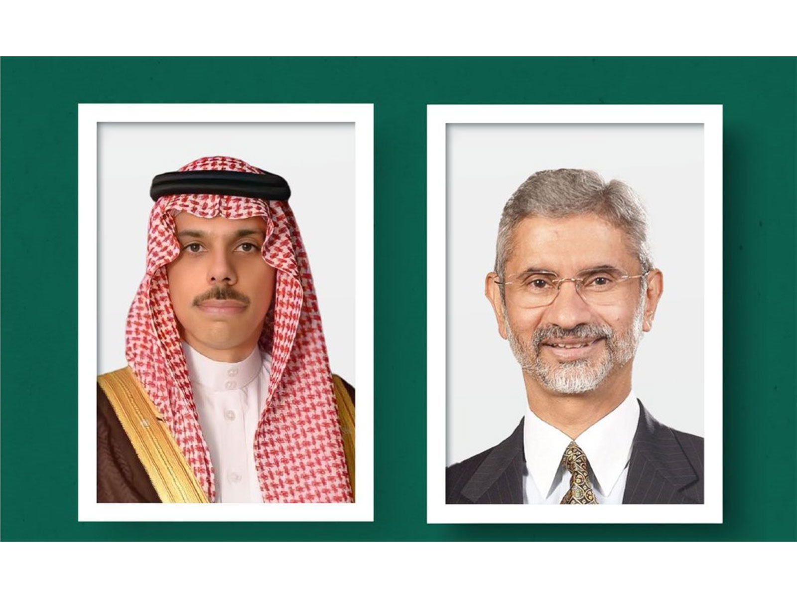  External Affairs Minister S Jaishankar and Foreign Minister of Saudi Arabia, Faisal bin Farhan (Photo: X@KSAmofaEN)