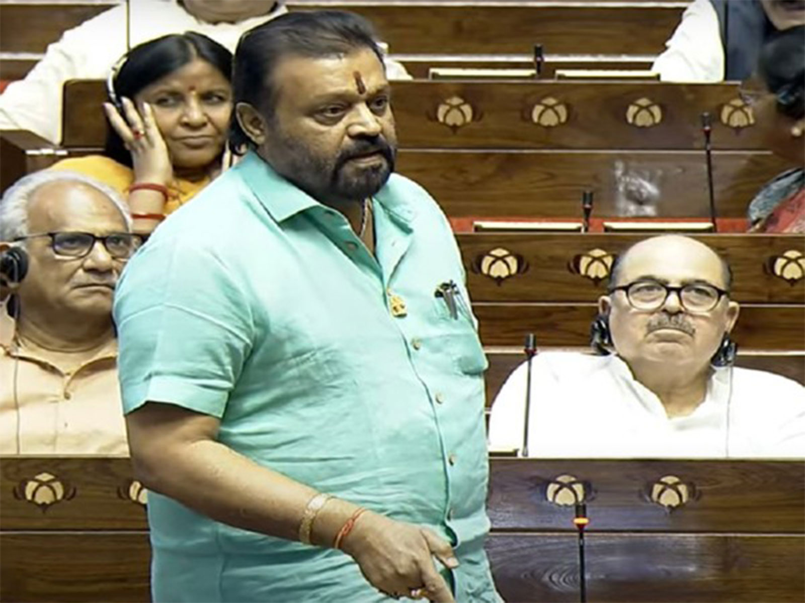 Union Minister Suresh Gopi (Photo/Sansad TV)
