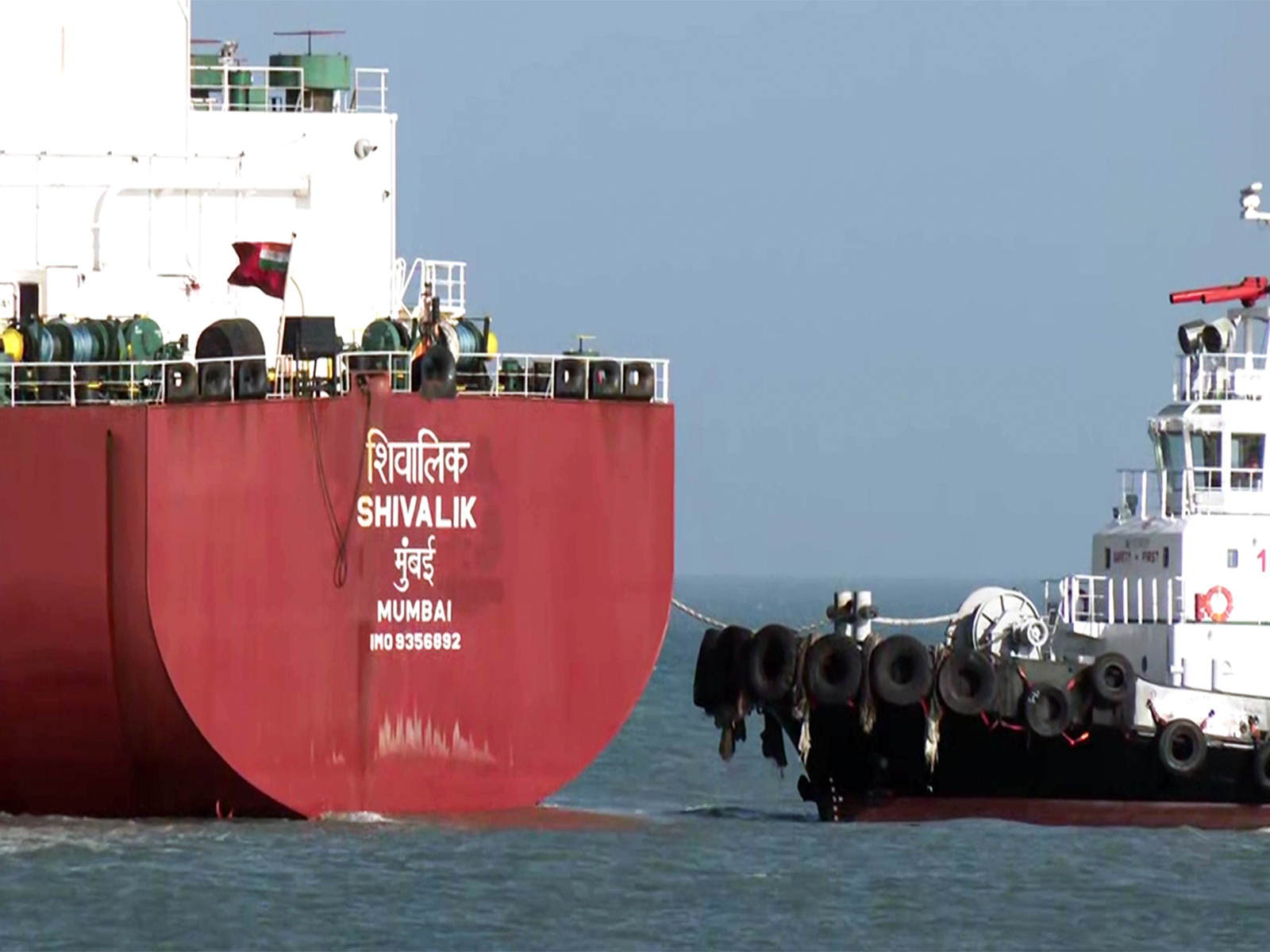 LPG carrier vessel Shivalik, which crossed the Strait of Hormuz, arrives at the Mundra Port (Photo/ANI) LPG carrier vessel Shivalik, which crossed the Strait of Hormuz, arrives at the Mundra Port (Photo/ANI)