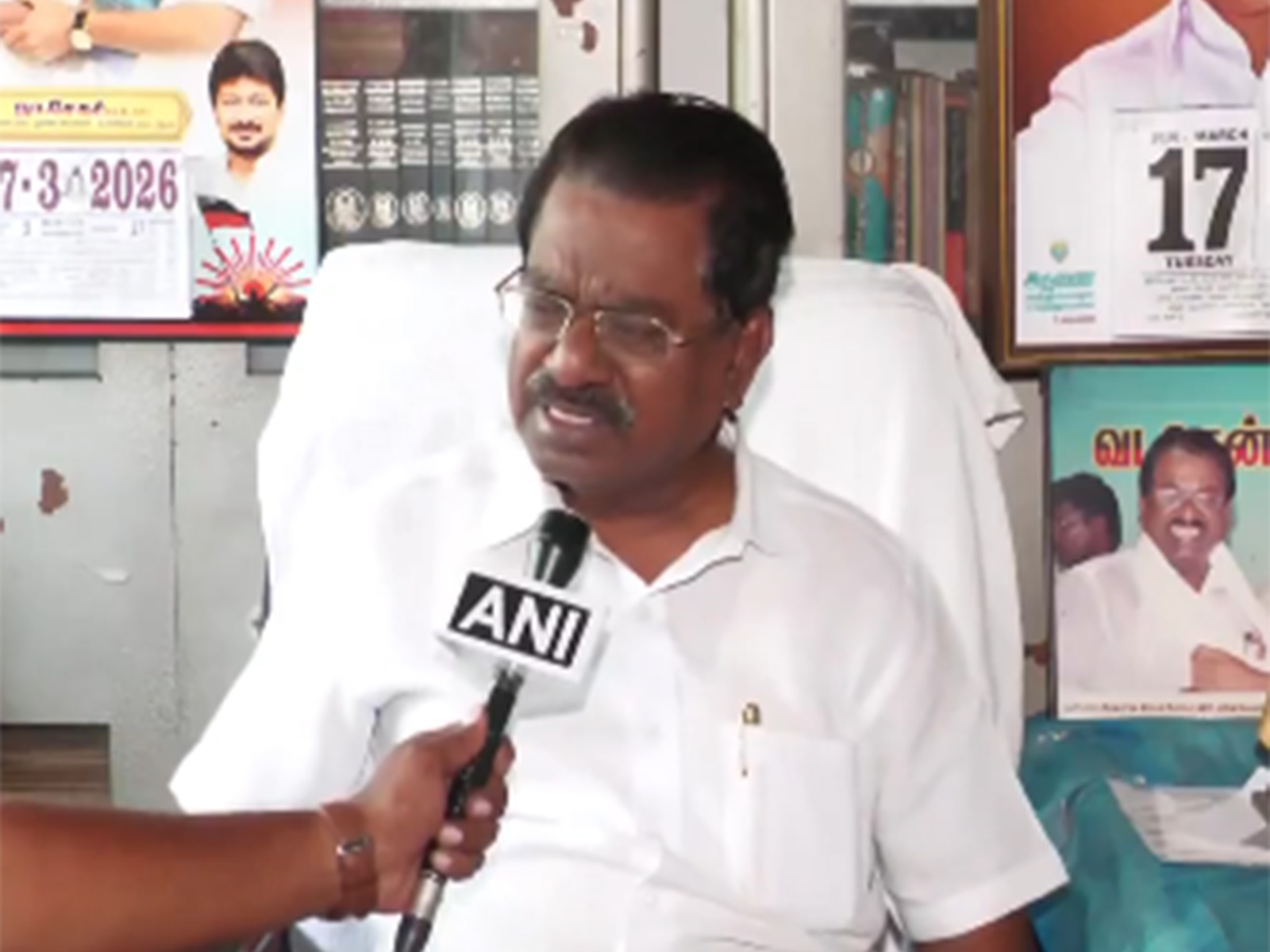 Dravida Munnetra Kazhagam (DMK) spokesperson TKS Elangovan (Photo/ANI)