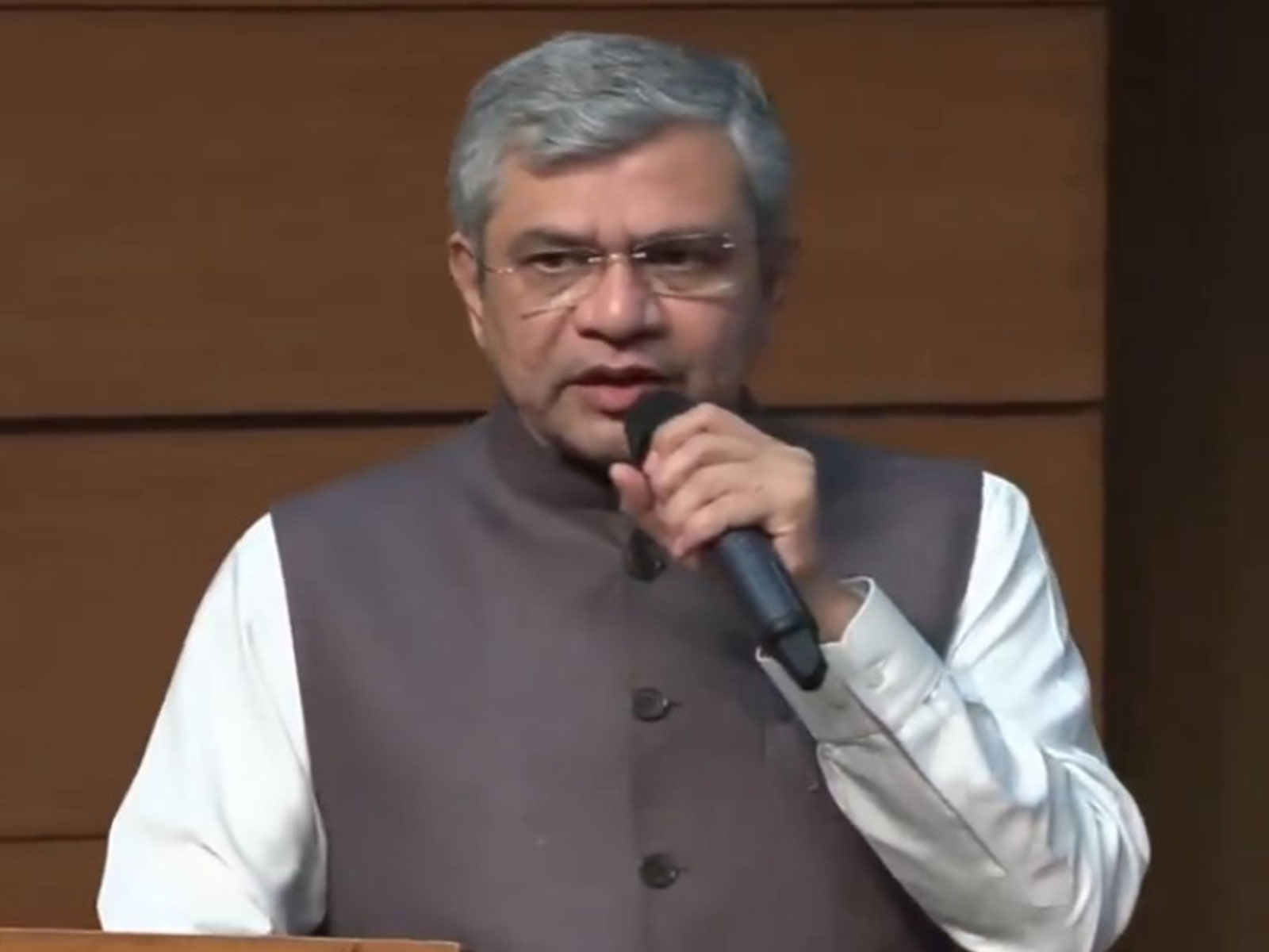 Union Minister Ashwini Vaishnaw during cabinet briefing (Photo/ANI)