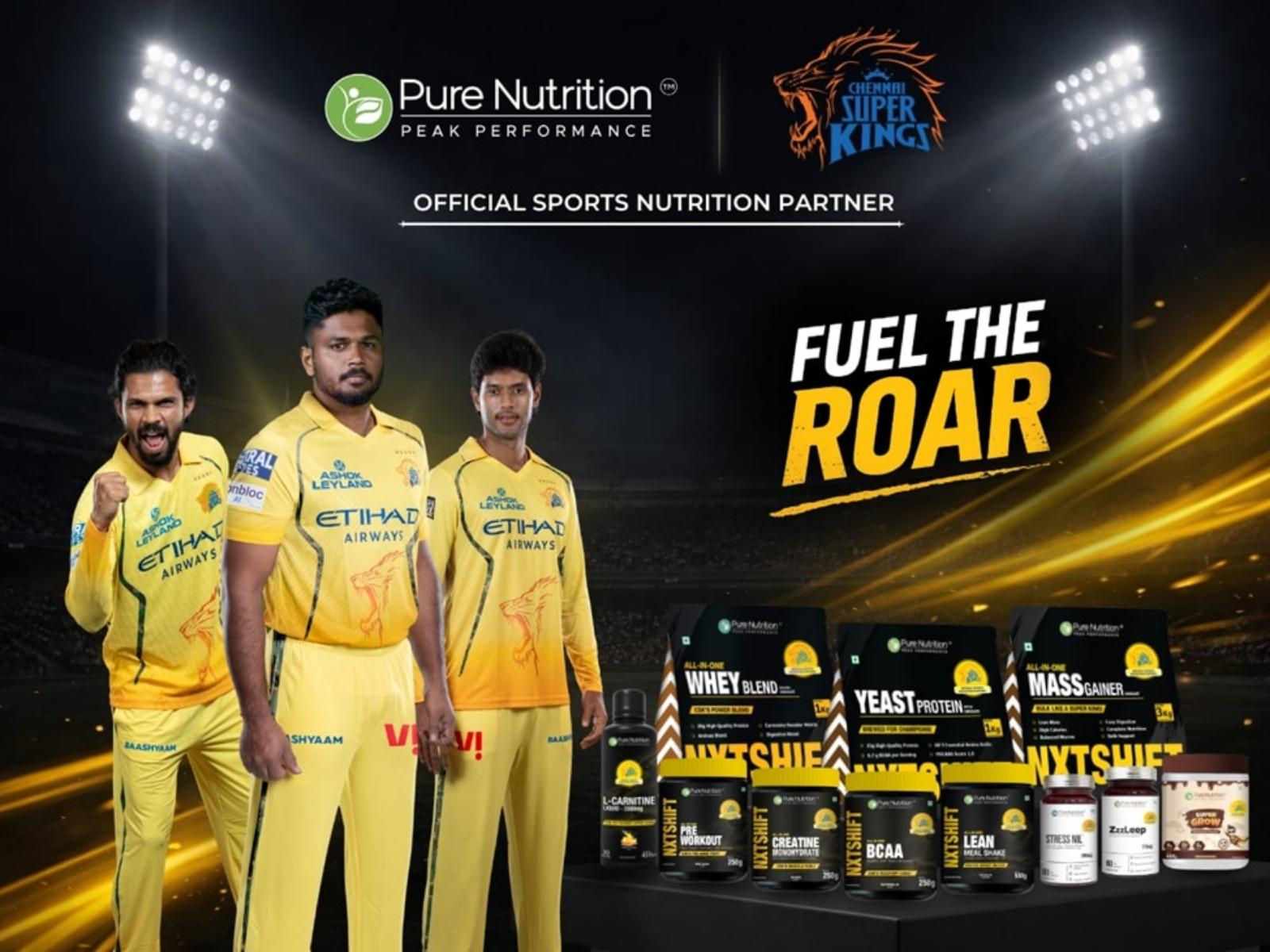 Pure Nutrition Comes Onboard as the Official Sports Nutrition Partner for IPL Frontrunner – Chennai Super Kings