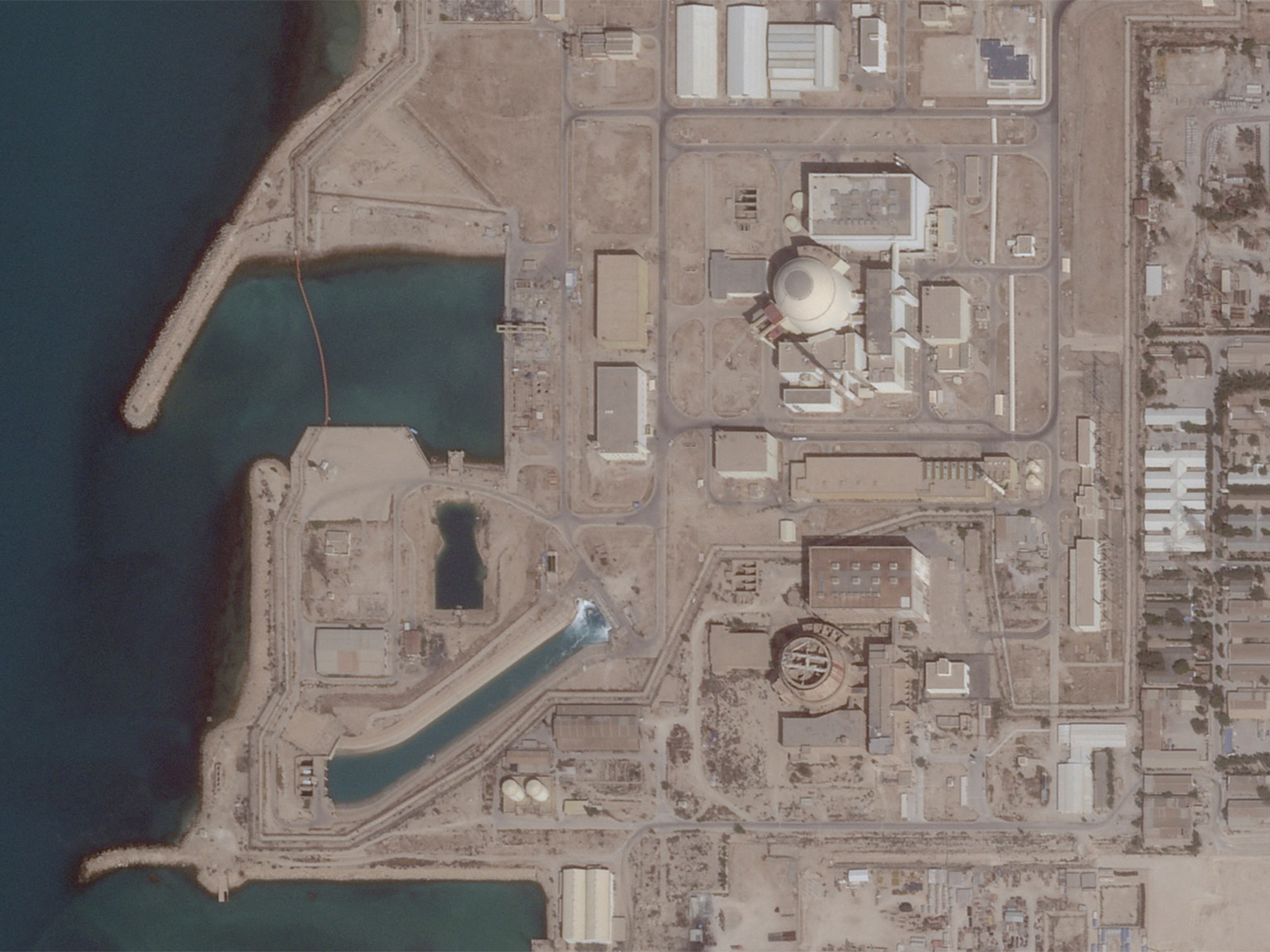 Satellite image showing Bushehr Nuclear Power Plant(Photo/Reuters)