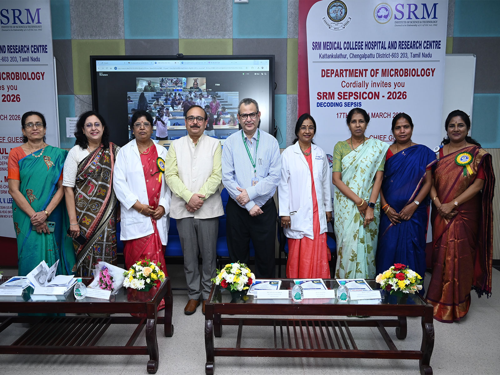 National experts engage in discussions on sepsis care at SRM SEPSICON 2026.