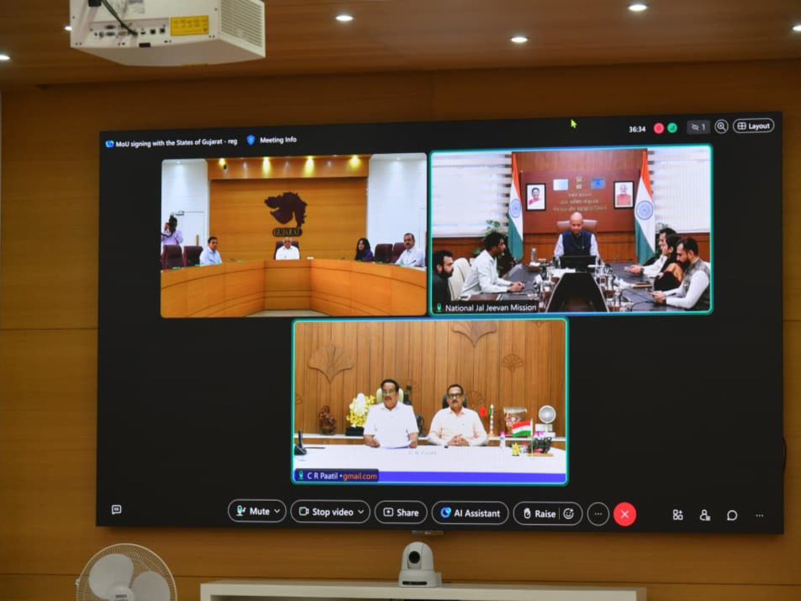 Gujarat governemnt has signed a Memorandum of Understanding (MoU) under Jal Jeevan Mission 2.0 (Photo/Gujarat CMO)