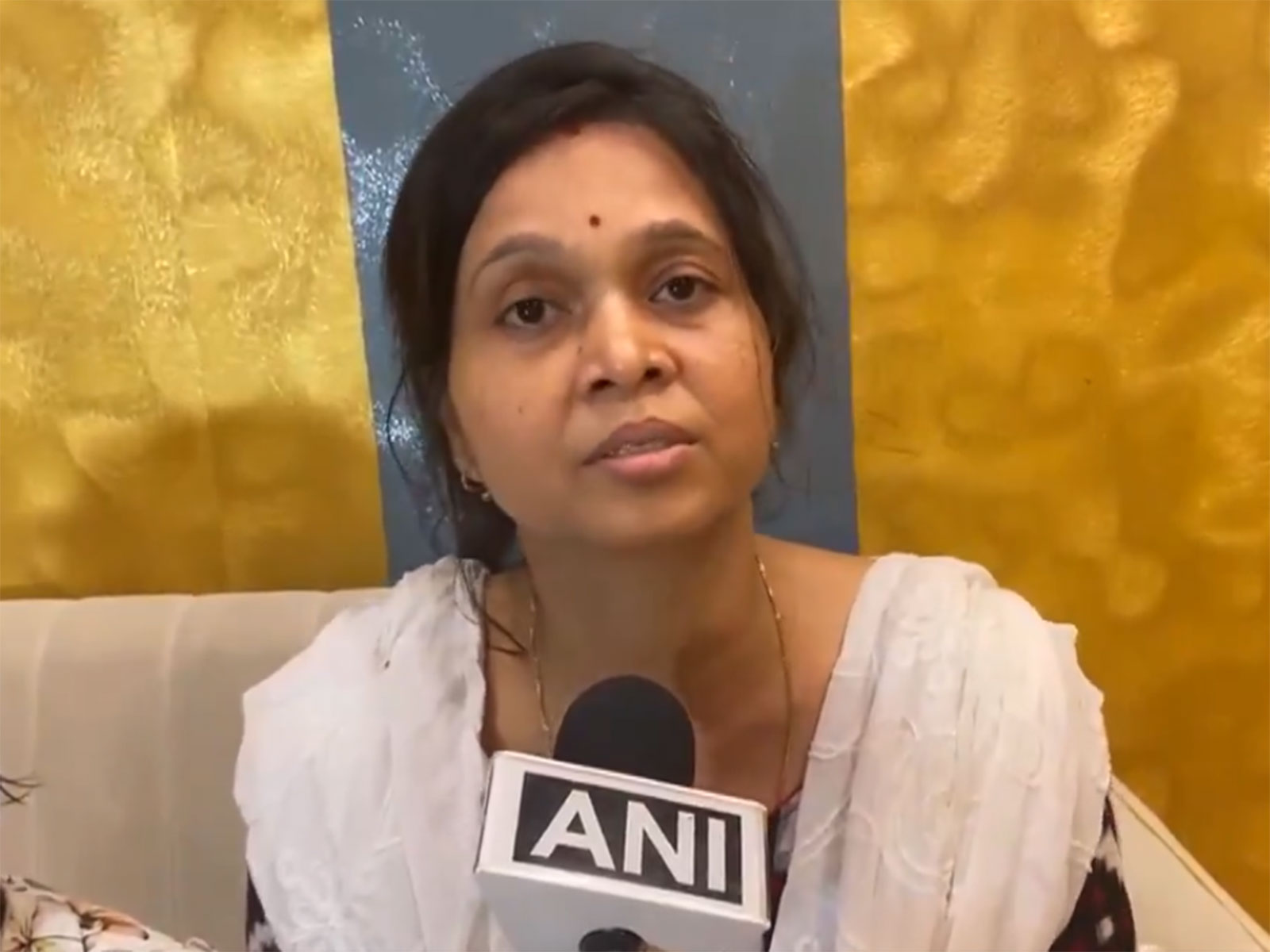 Seafarer’s wife Smruti Rekha Sahu (Photo/ANI) Seafarer’s wife Smruti Rekha Sahu (Photo/ANI)