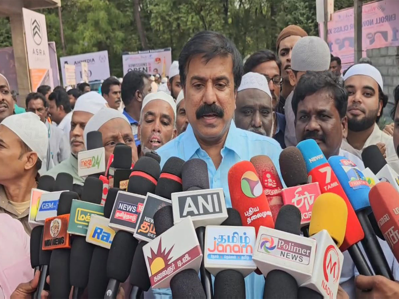 DMDK Treasurer LK Sudhish (Photo/ANI)