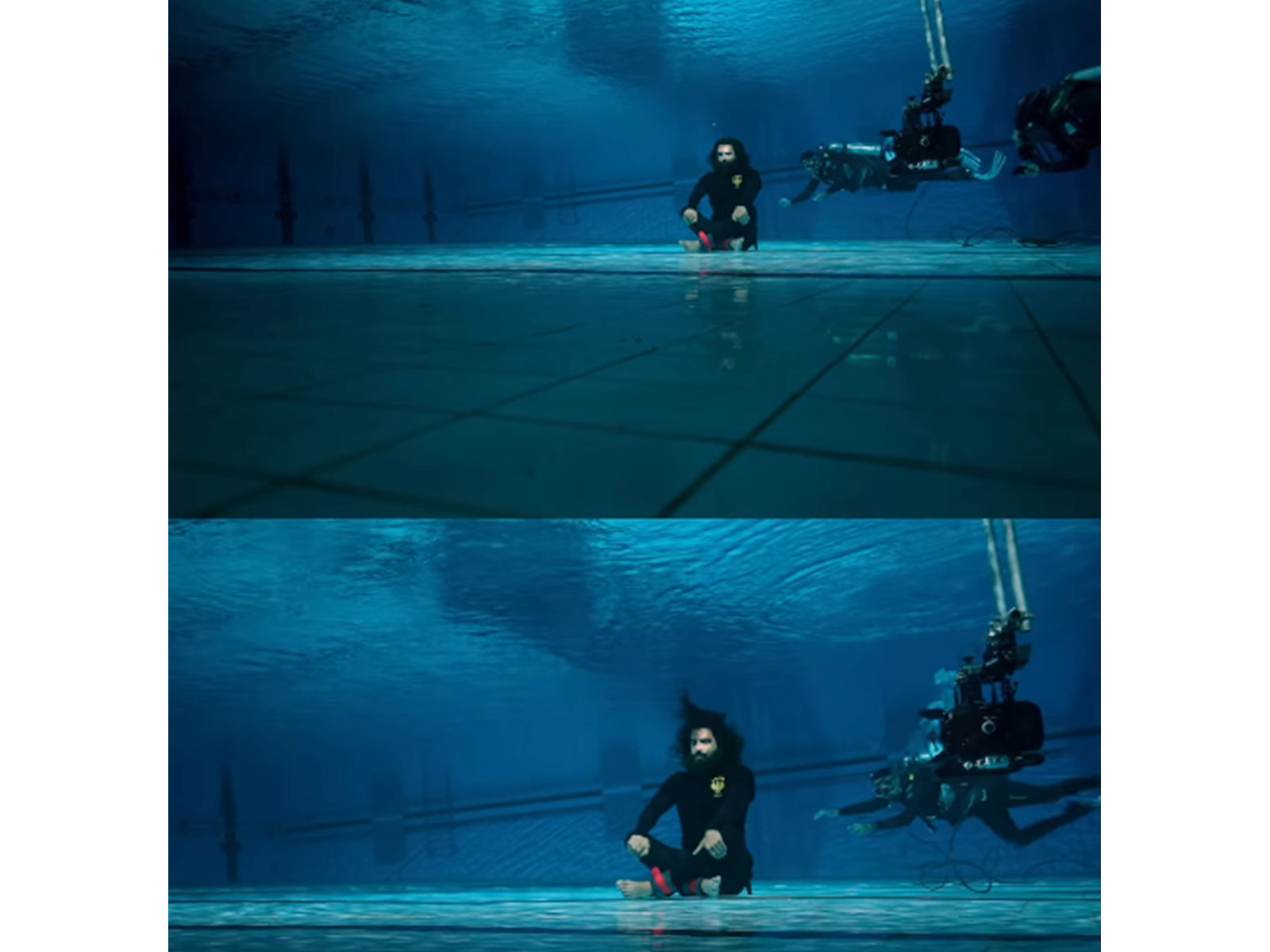 Ranveer Singh's underwater BTS from 'Dhurandhar 2' (Photo/Instagram/@mglightsncam)