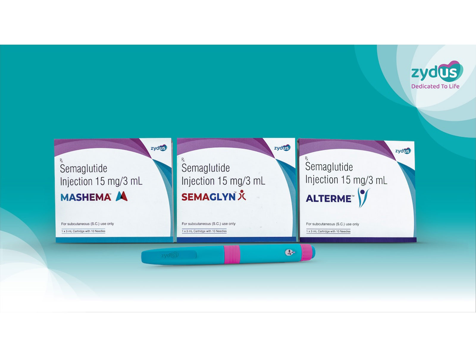 Zydus has launched Semaglutide Injection under the brand names – SEMAGLYN, MASHEMA and ALTERME